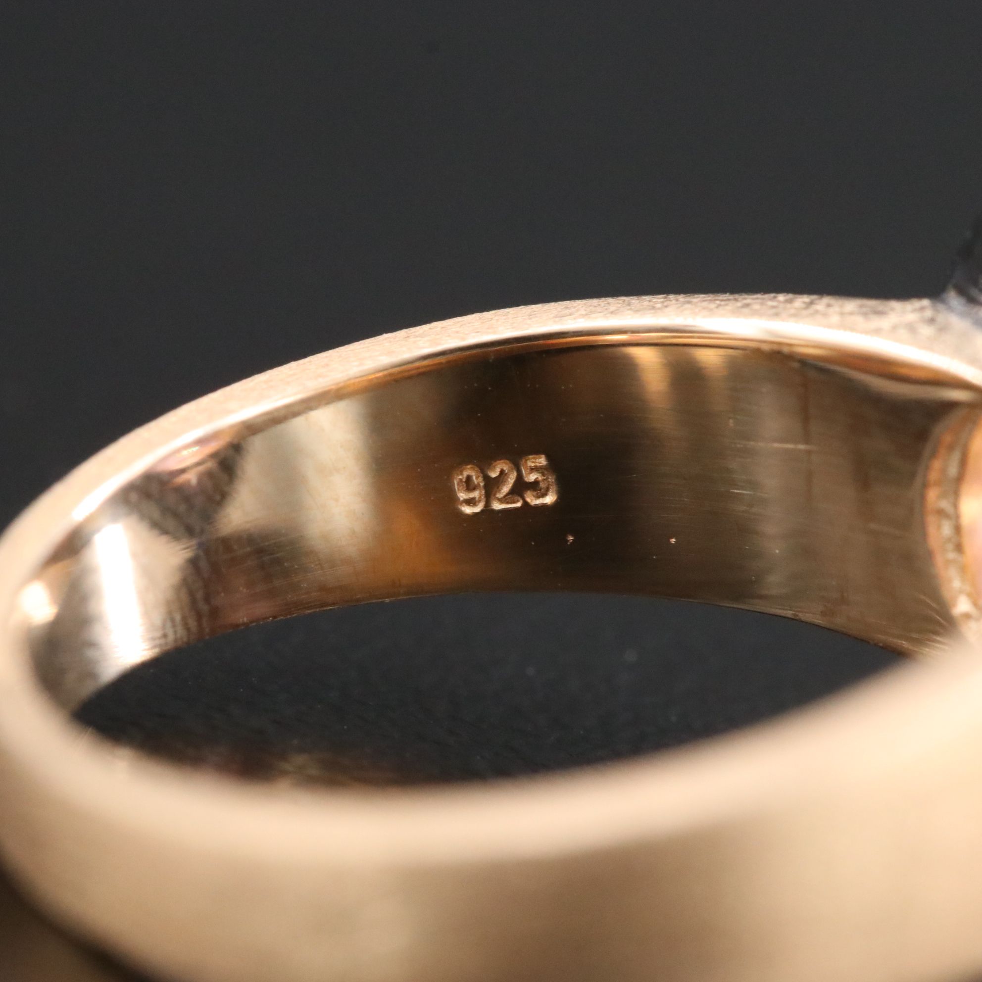 Sterling Two-Tone Amethyst Ring