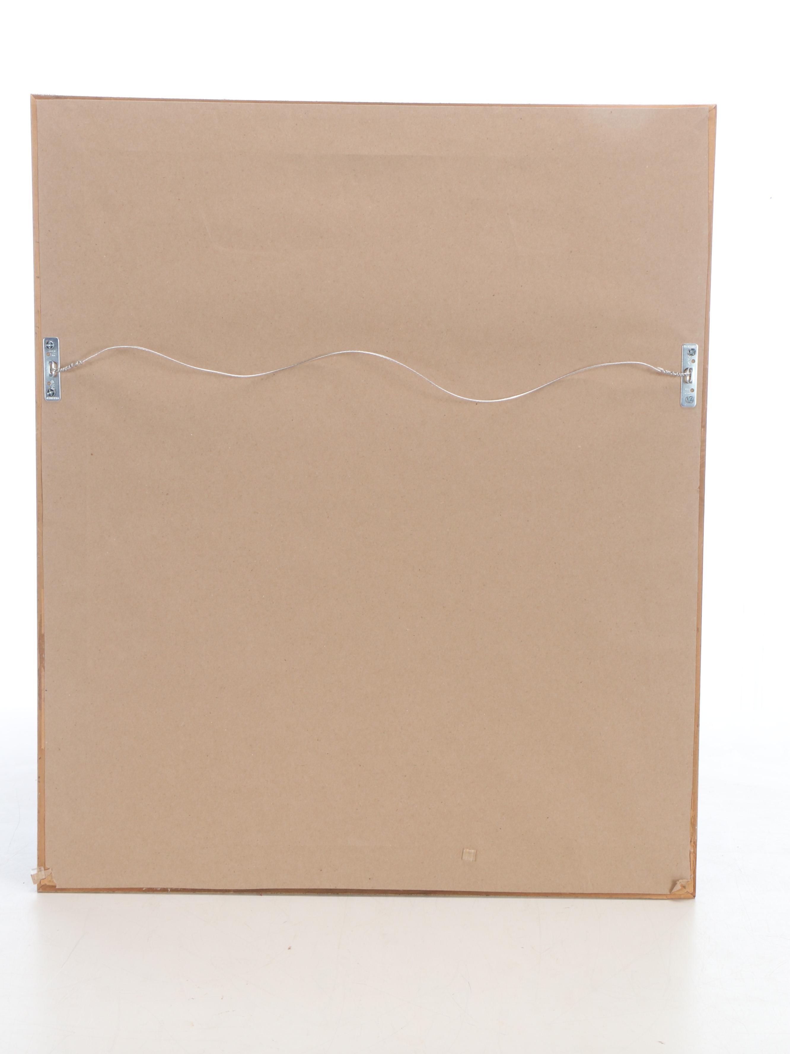 French Provincial Style Giltwood Finished Rectangular Wall Mirror