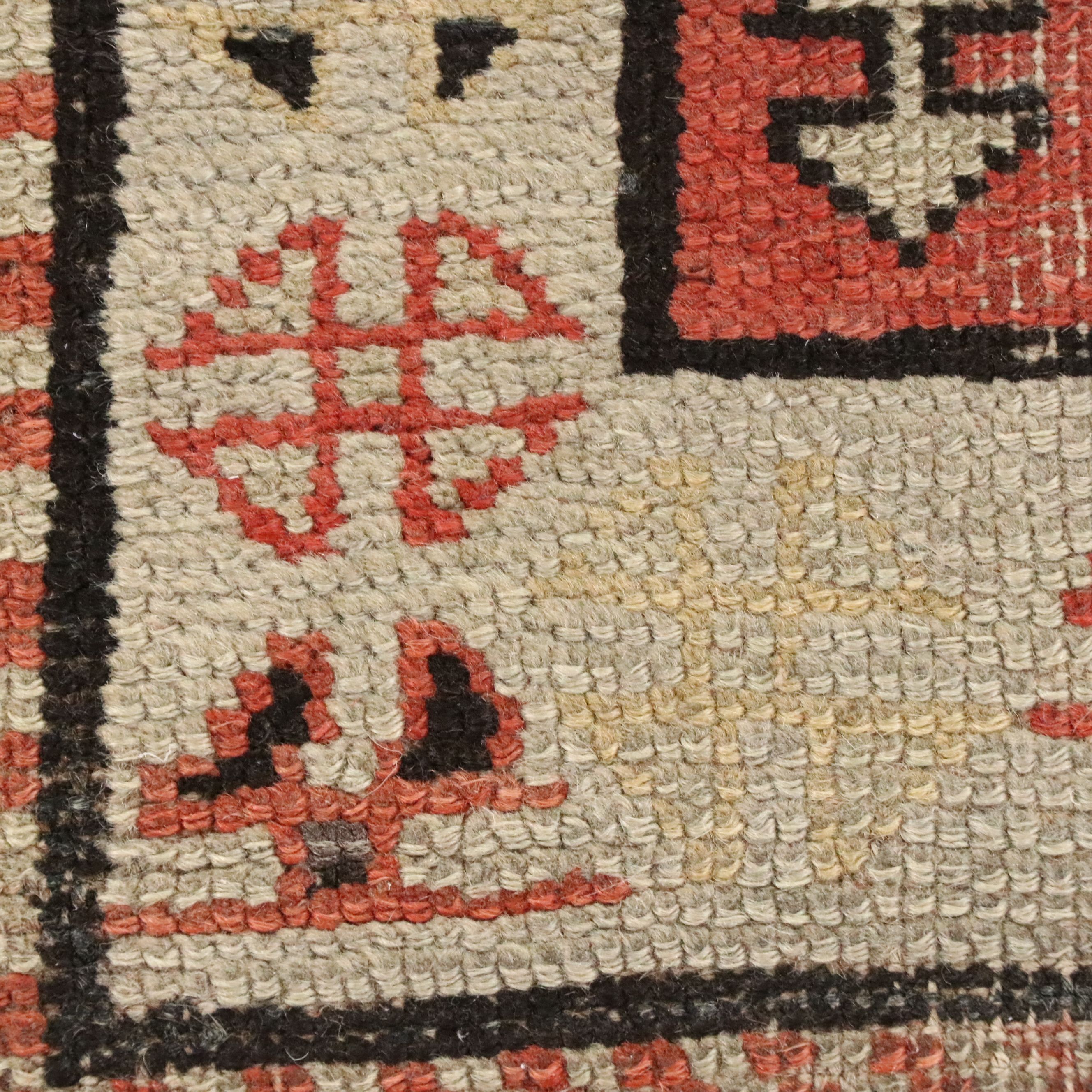 3'2 x 9'2 Hand-Knotted Caucasian Kazak Long Rug