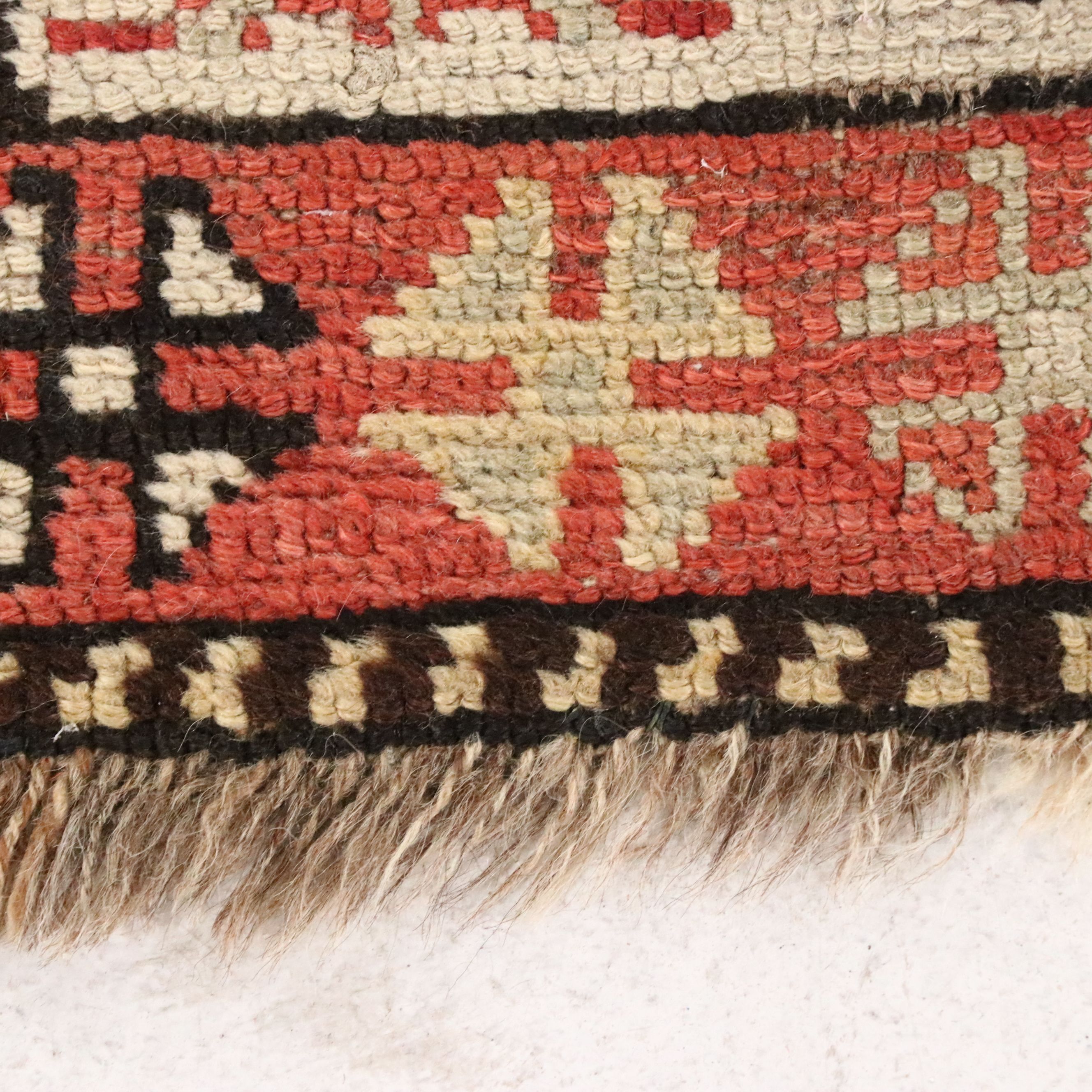 3'2 x 9'2 Hand-Knotted Caucasian Kazak Long Rug