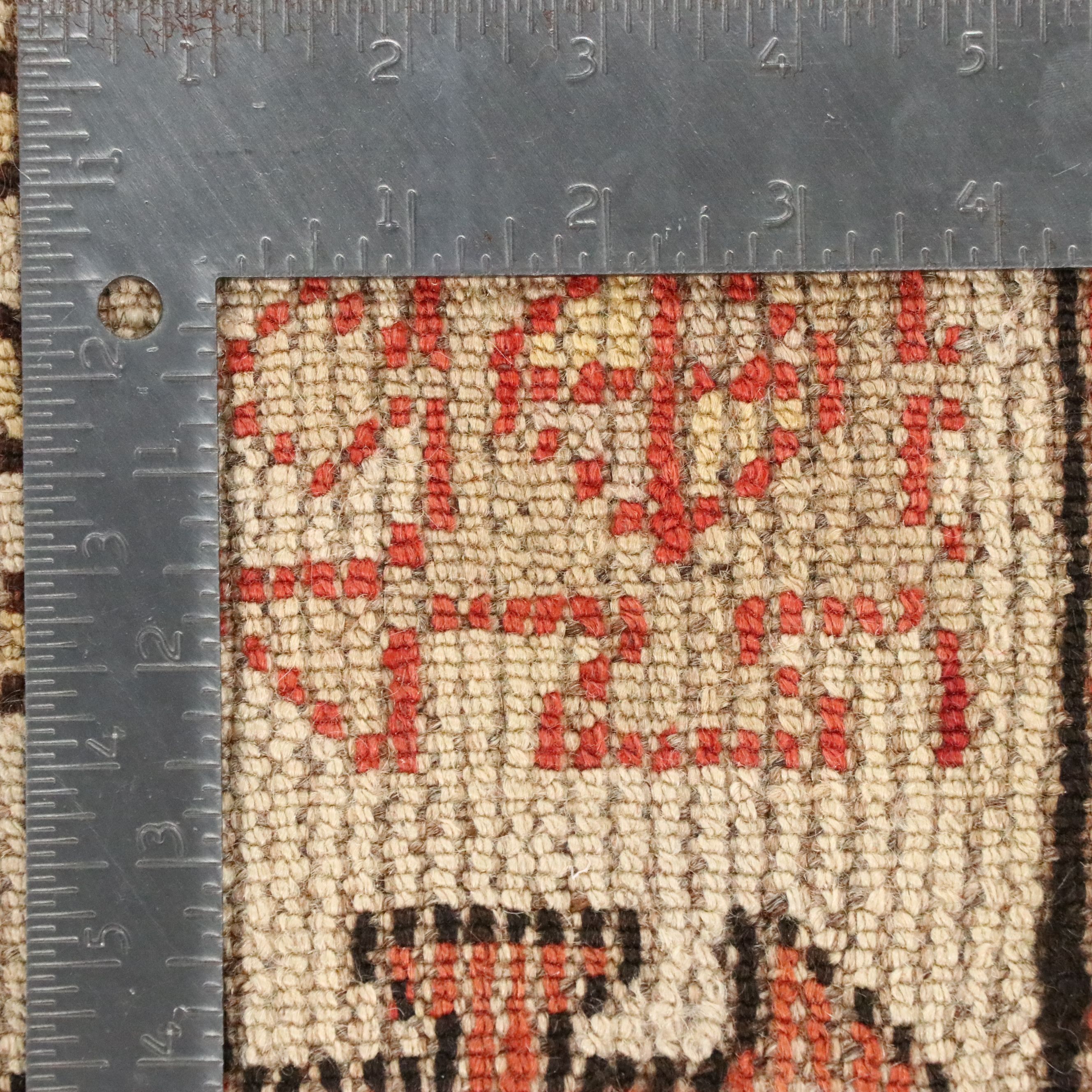 3'2 x 9'2 Hand-Knotted Caucasian Kazak Long Rug