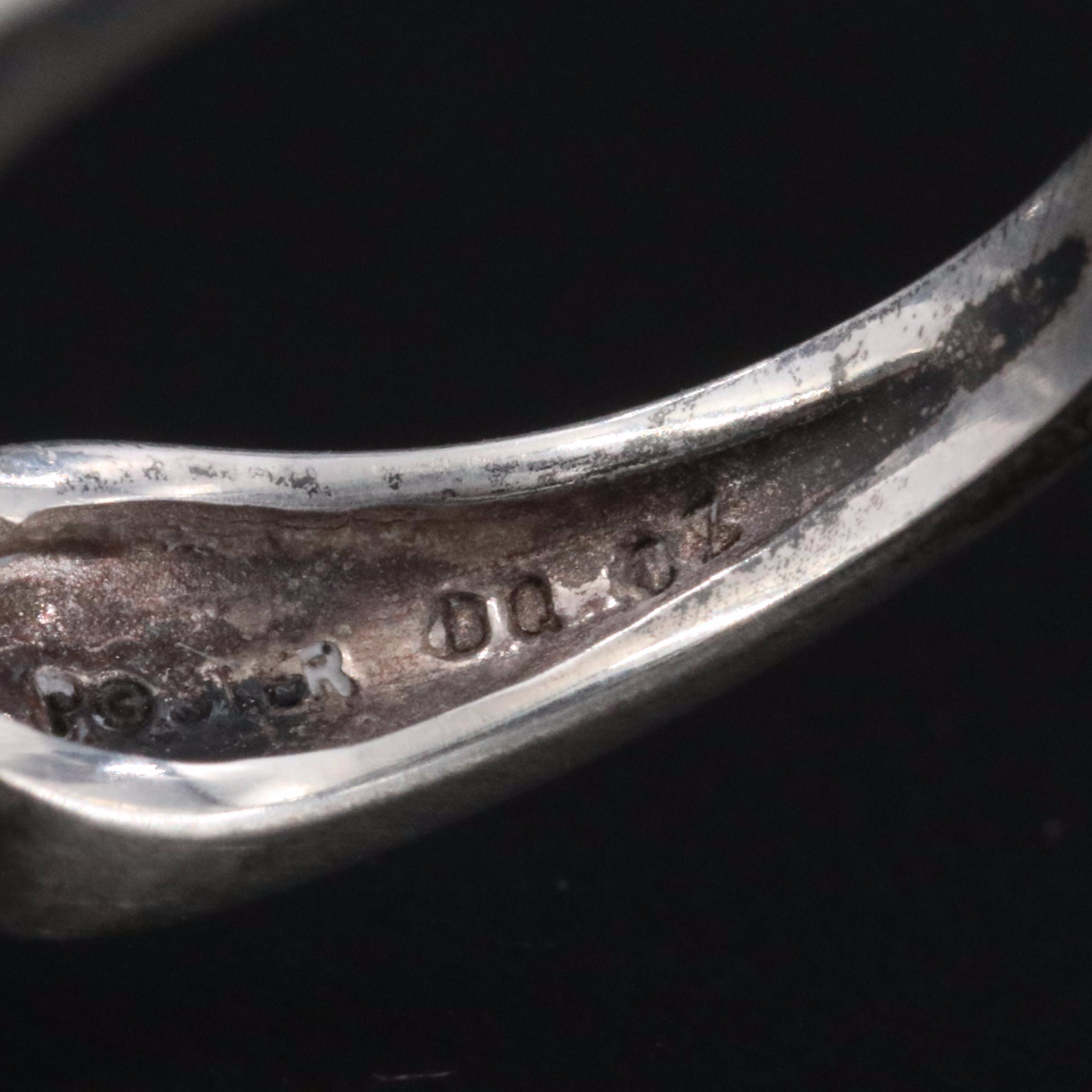 Sterling Pearl and CZ Ring