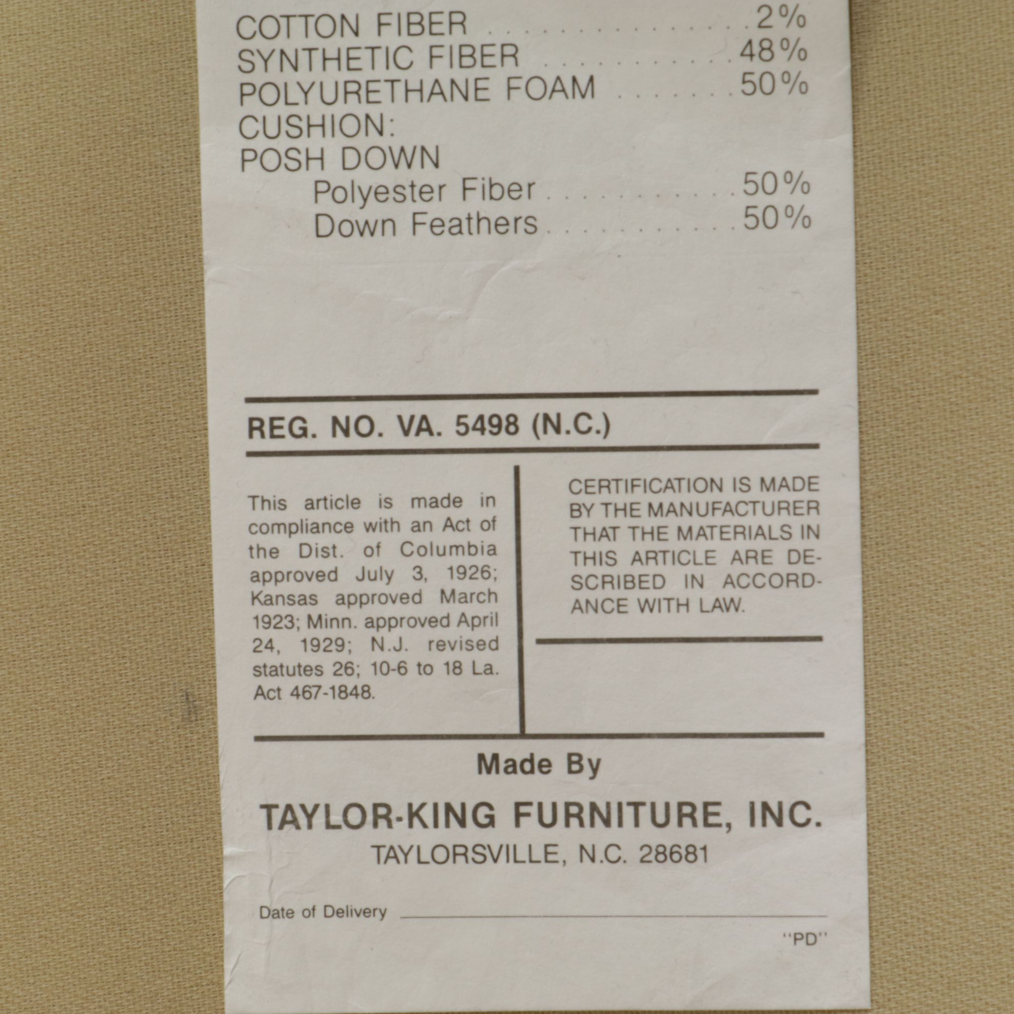 Taylor-King Upholstered Sofa