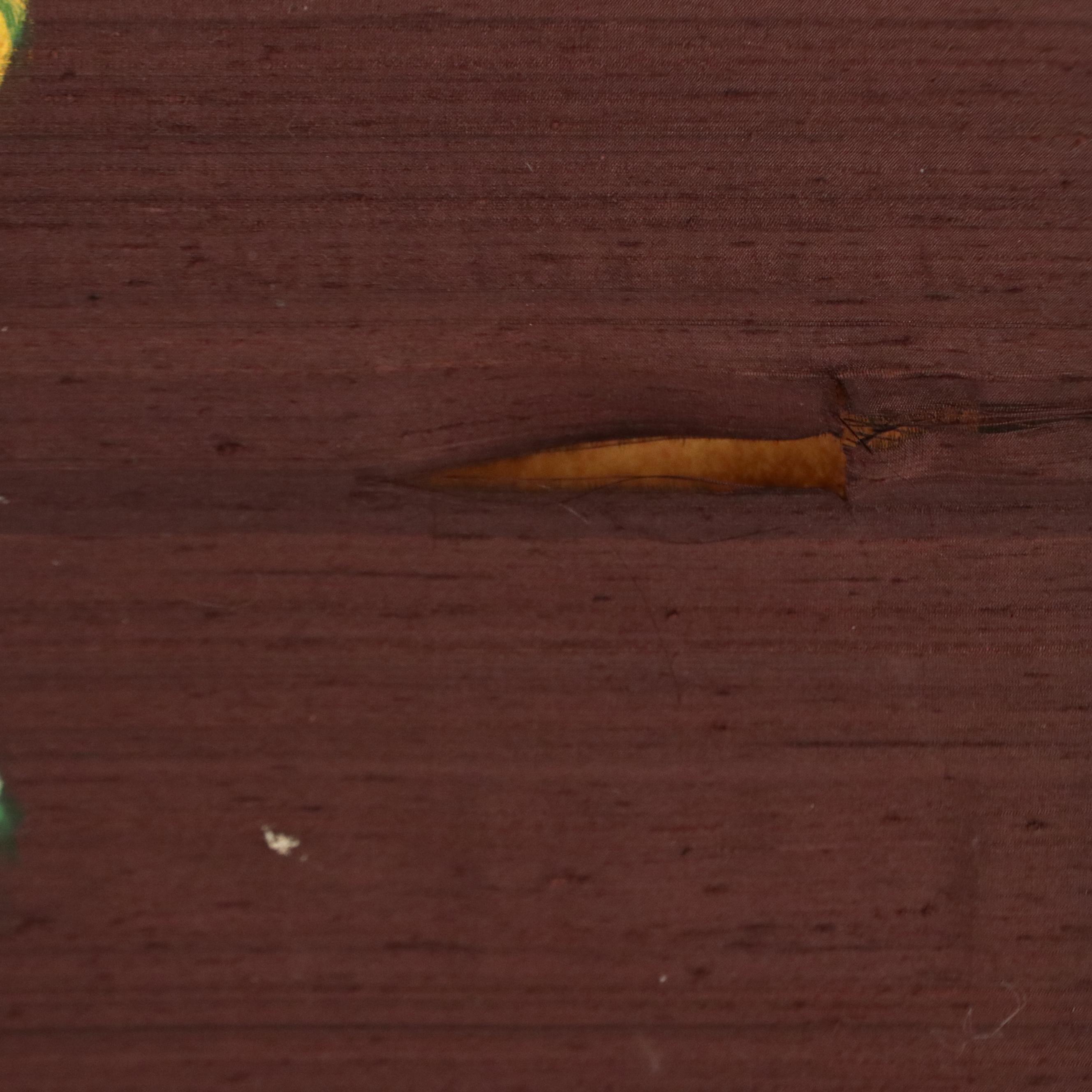 Acrylic Painting of Dancing Indian Woman Expressing With Mudras