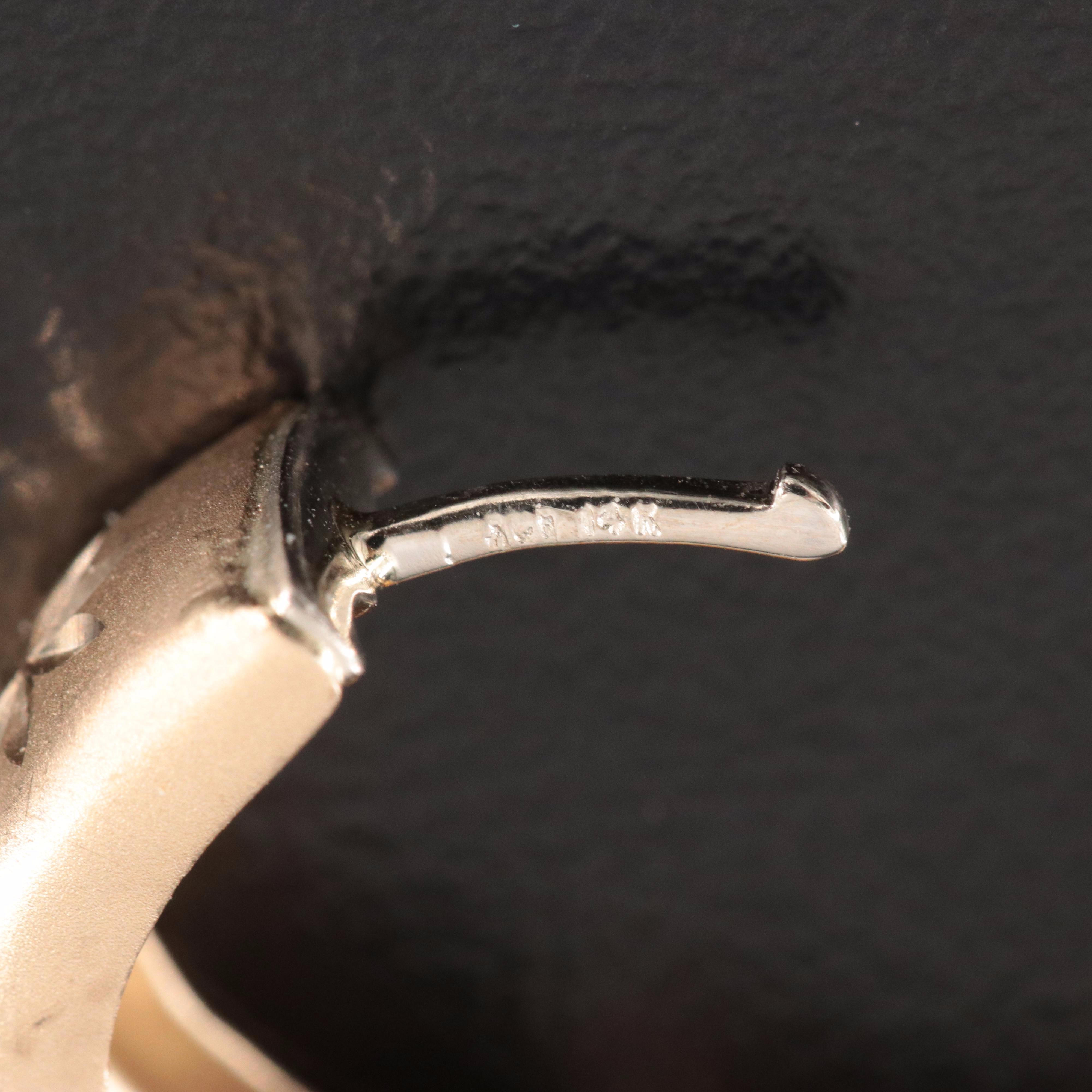 14K Diamond Cut Huggie Hoops