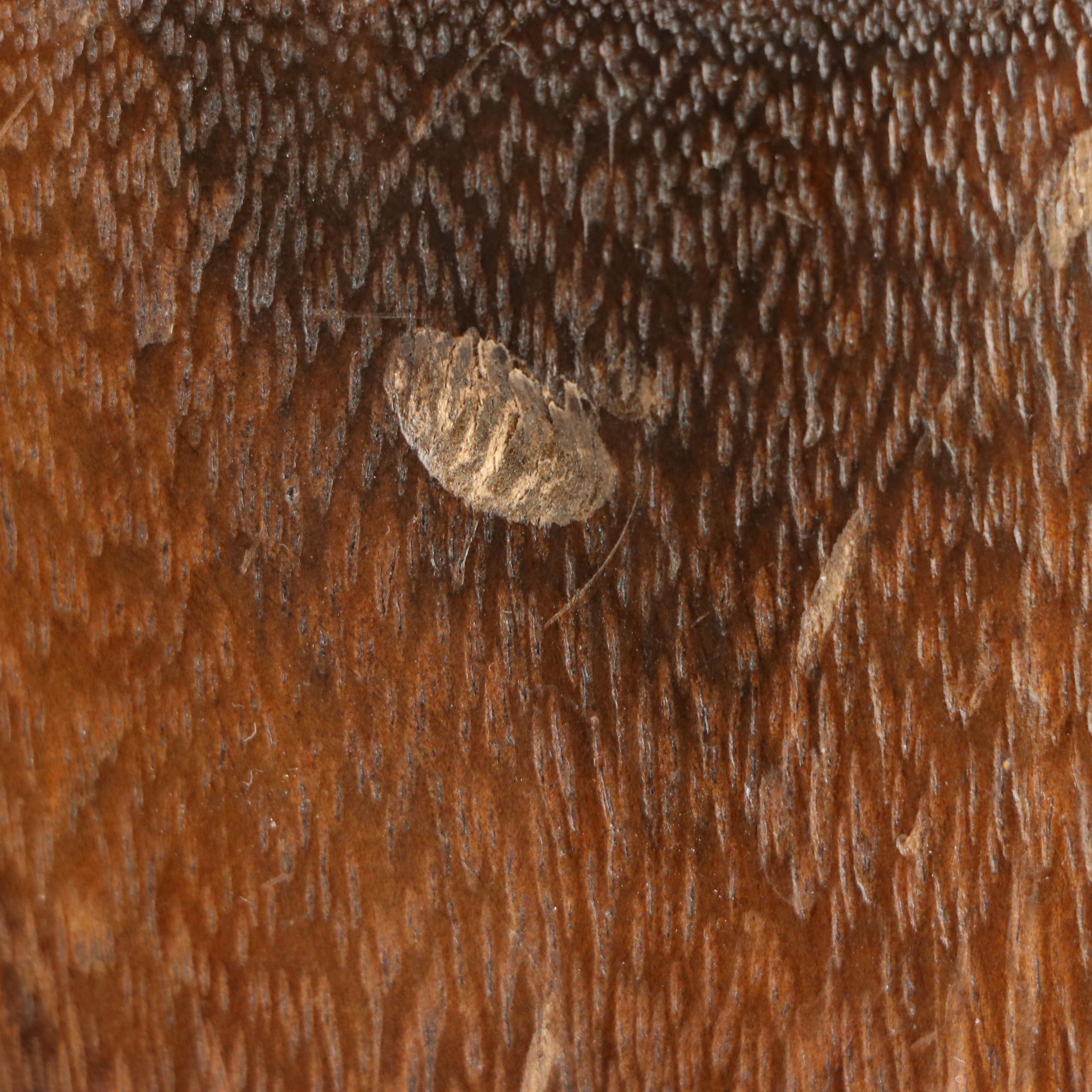 Japanese Lacquer Kiri Wood Hibachi with Metal and Abalone Inlay