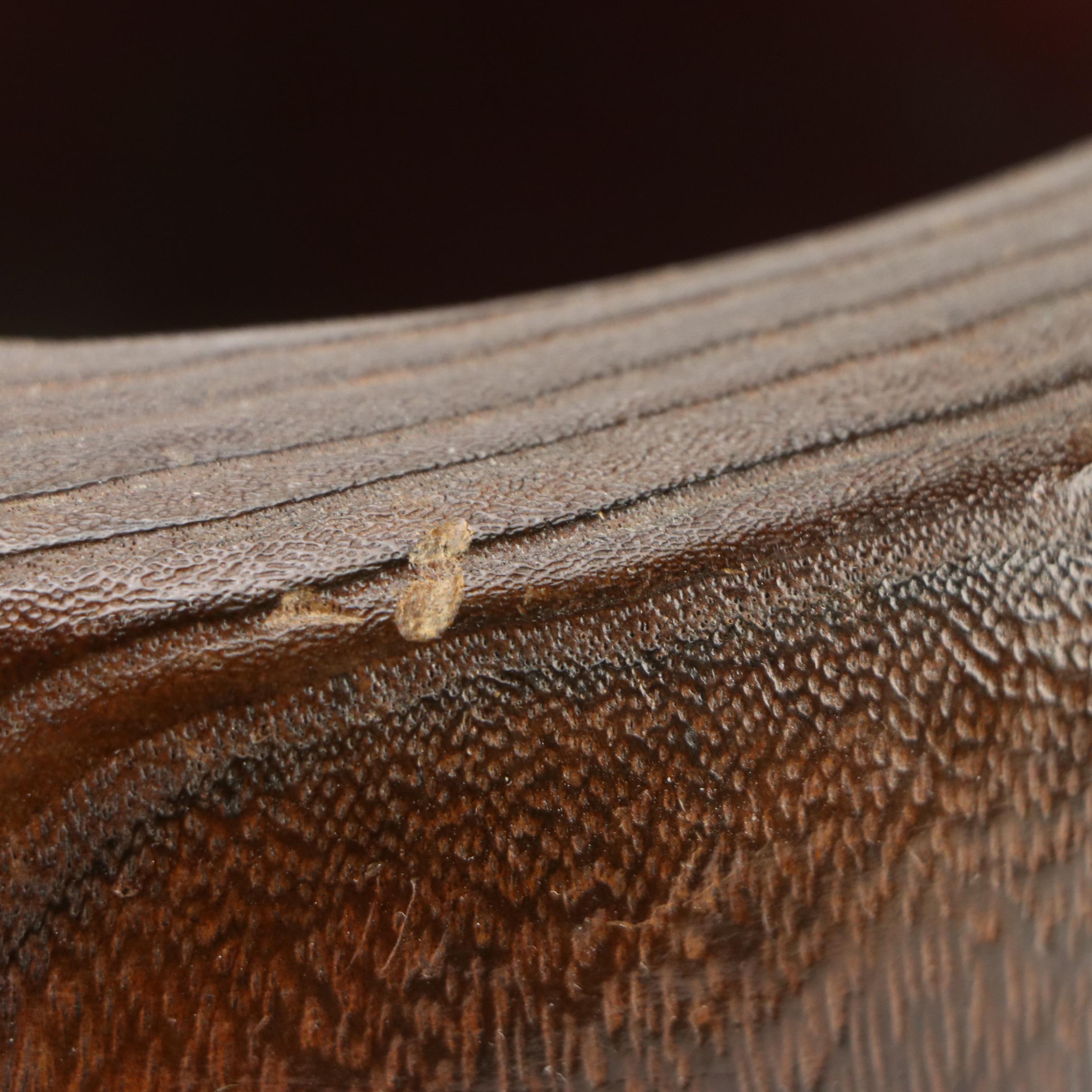 Japanese Lacquer Kiri Wood Hibachi with Metal and Abalone Inlay