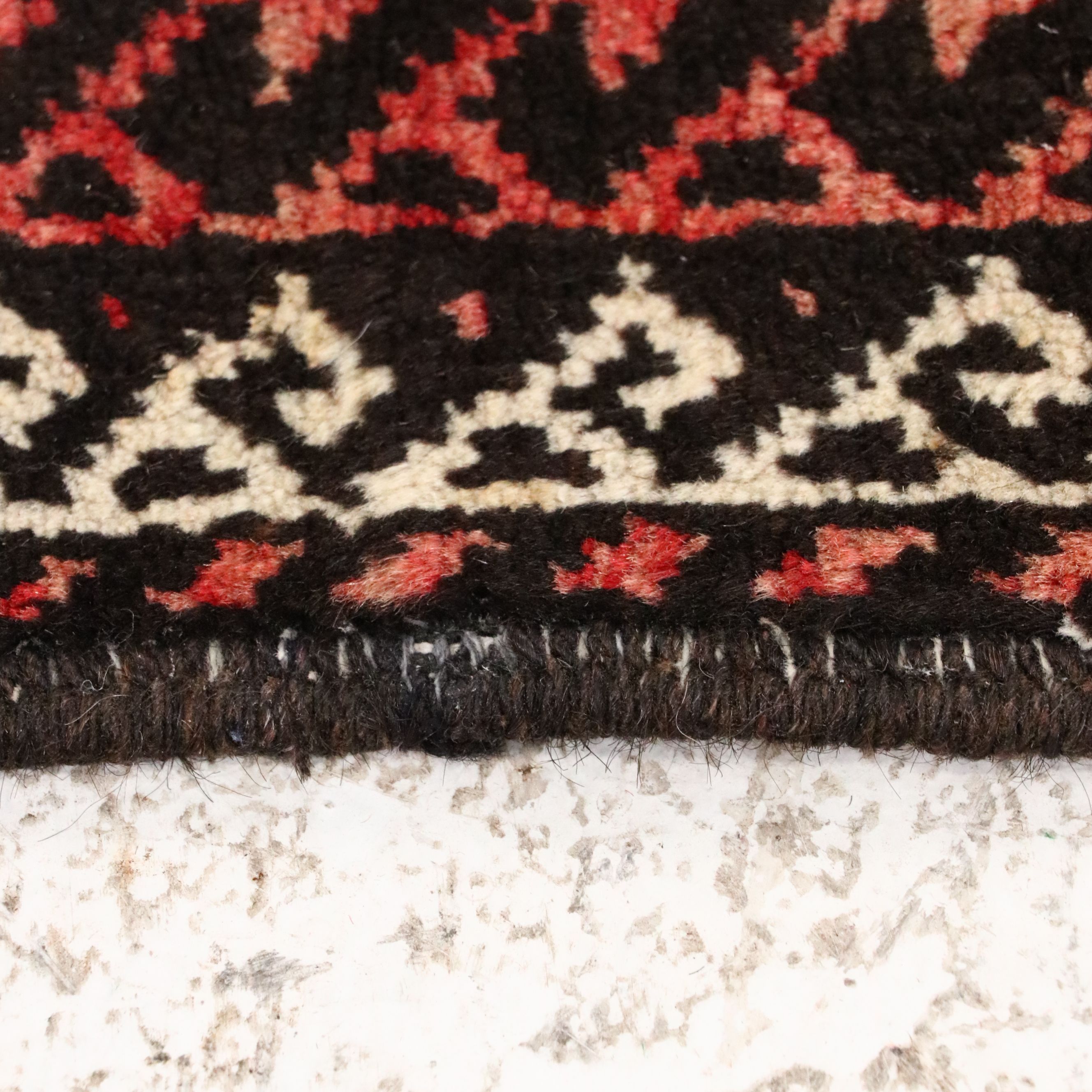 7' x 8'11 Hand-Knotted Afghan Baluch Area Rug