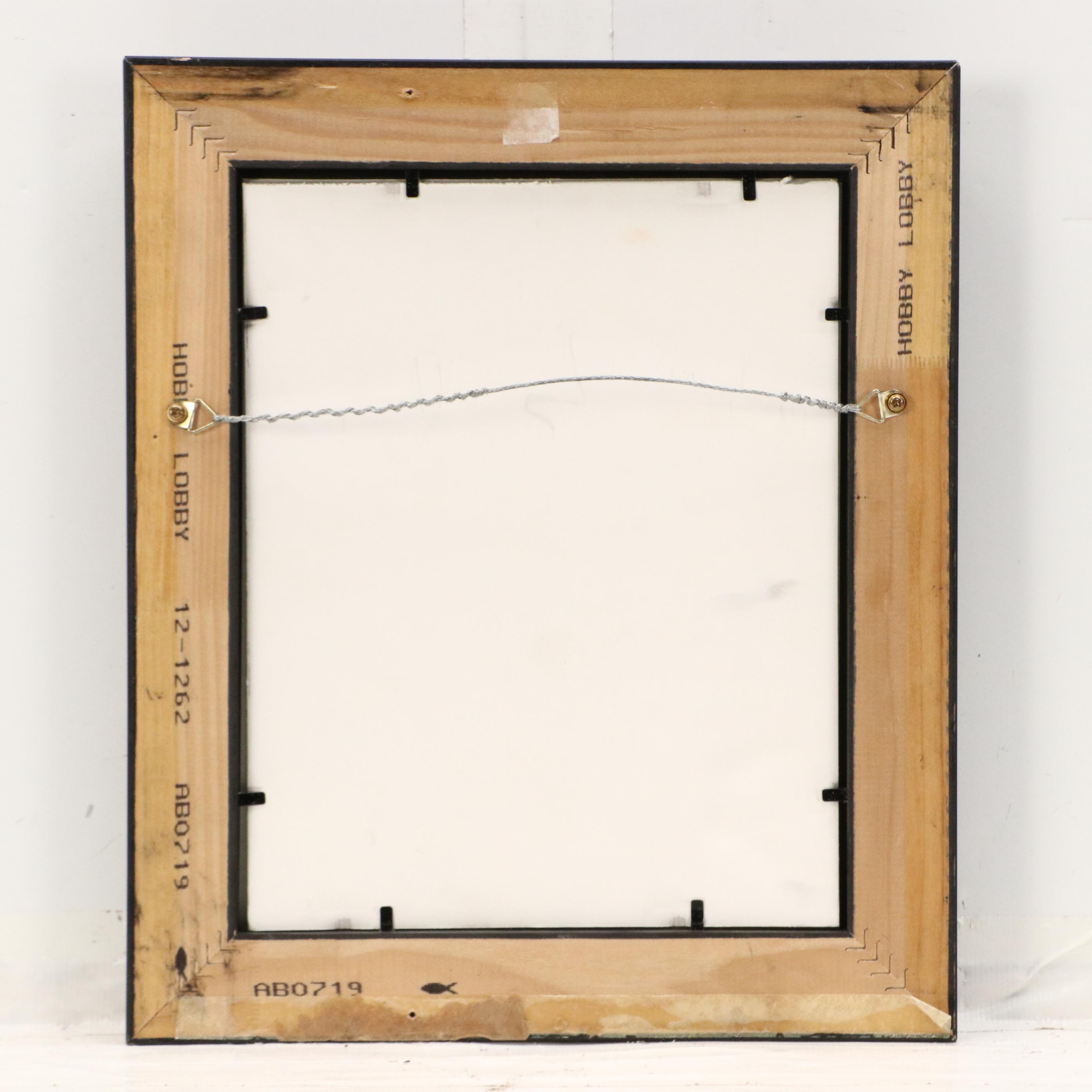 Impressionistic Style Oil Portrait of Woman in Black Dress