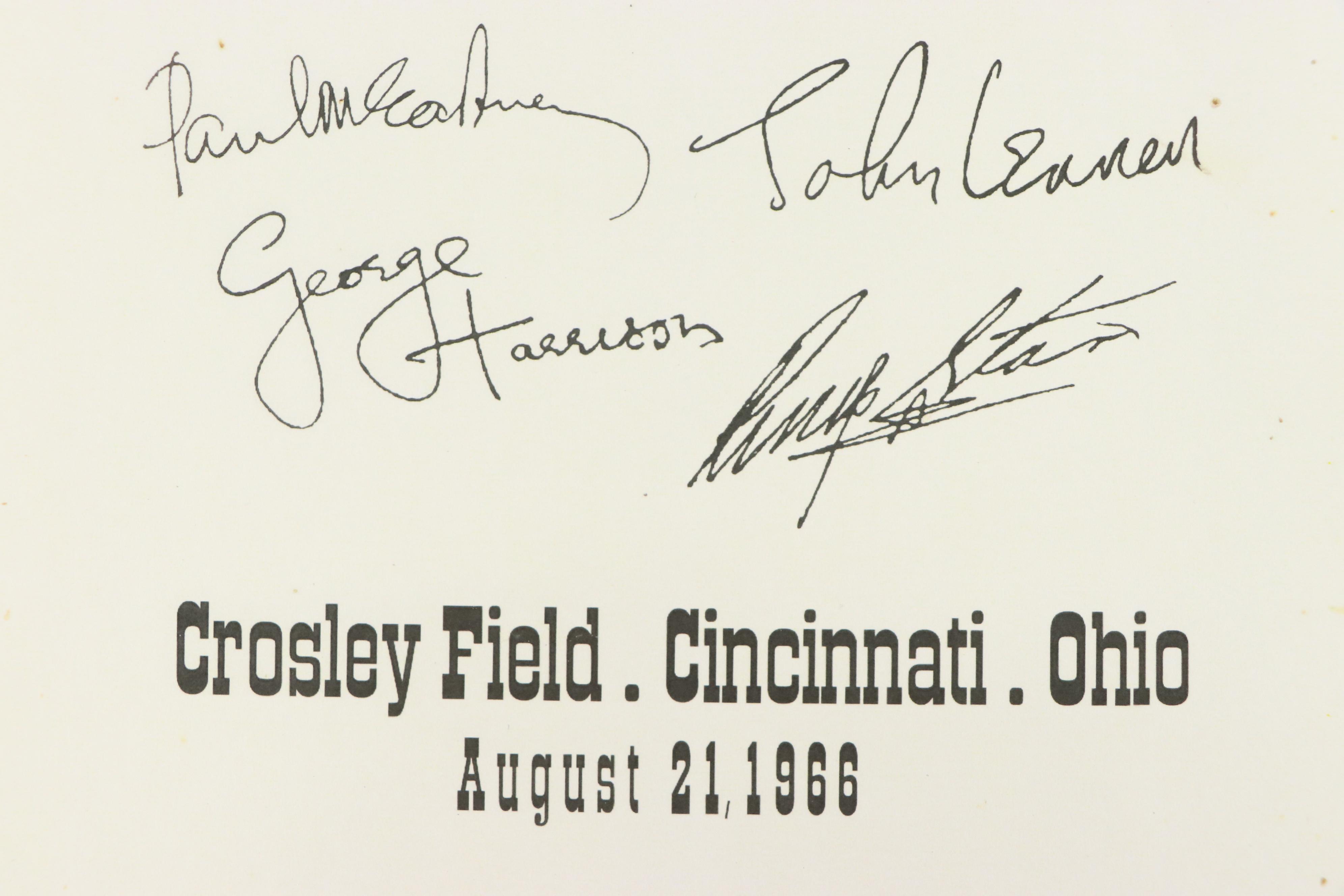 The Beatles Crosley Field Cincinnati Concert Reproduction Posters