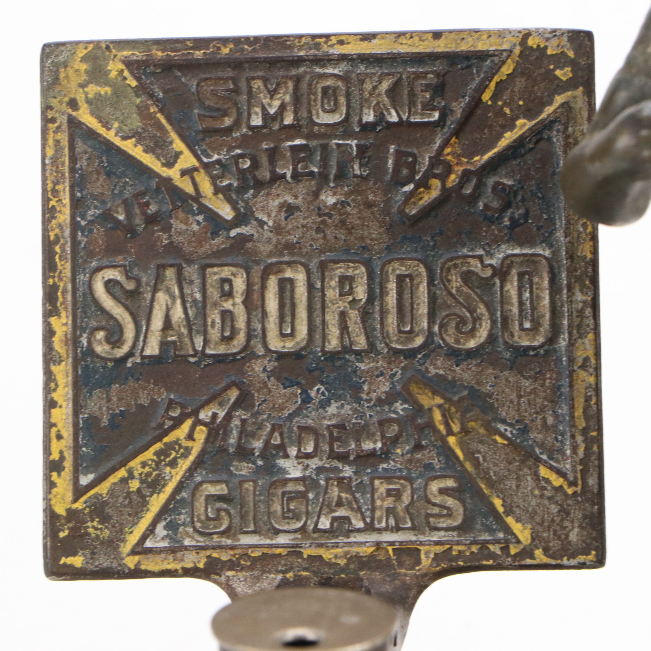 Brunhoff Manufacturing Co. Cigar Cutter and Oil Lamp, Late 19th/Early 20th C.