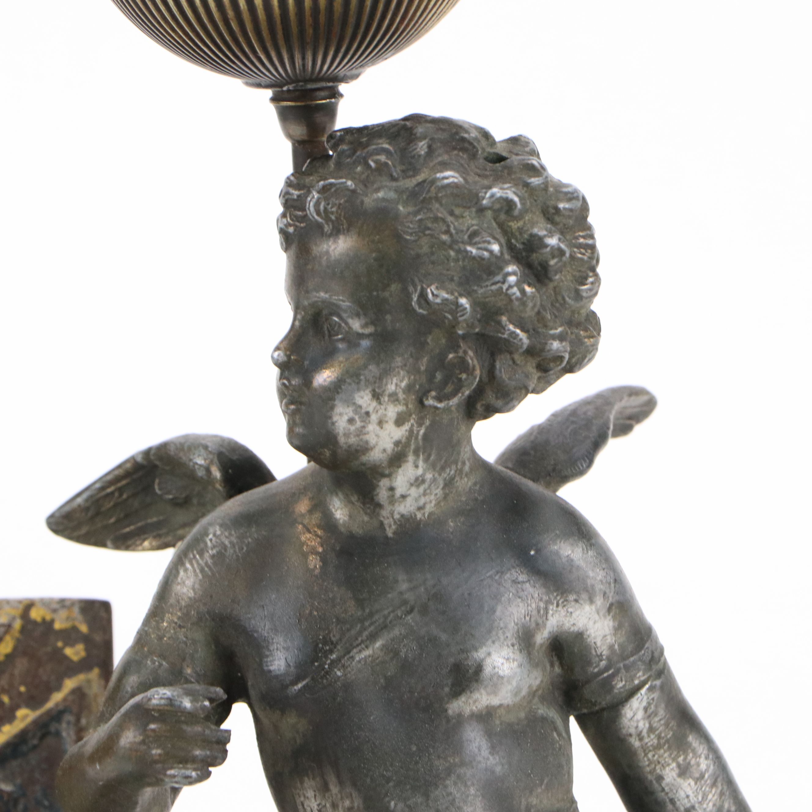 Brunhoff Manufacturing Co. Cigar Cutter and Oil Lamp, Late 19th/Early 20th C.