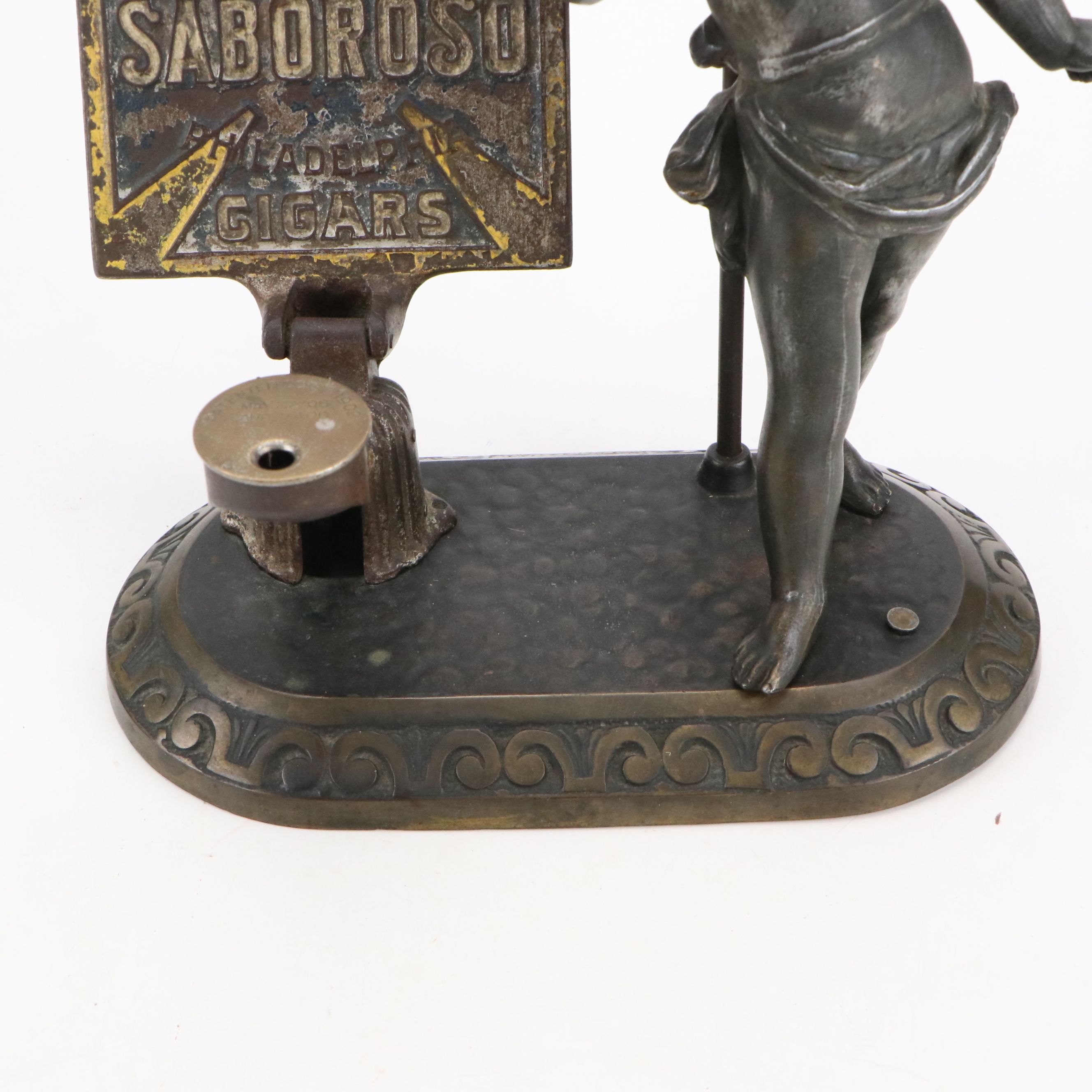 Brunhoff Manufacturing Co. Cigar Cutter and Oil Lamp, Late 19th/Early 20th C.