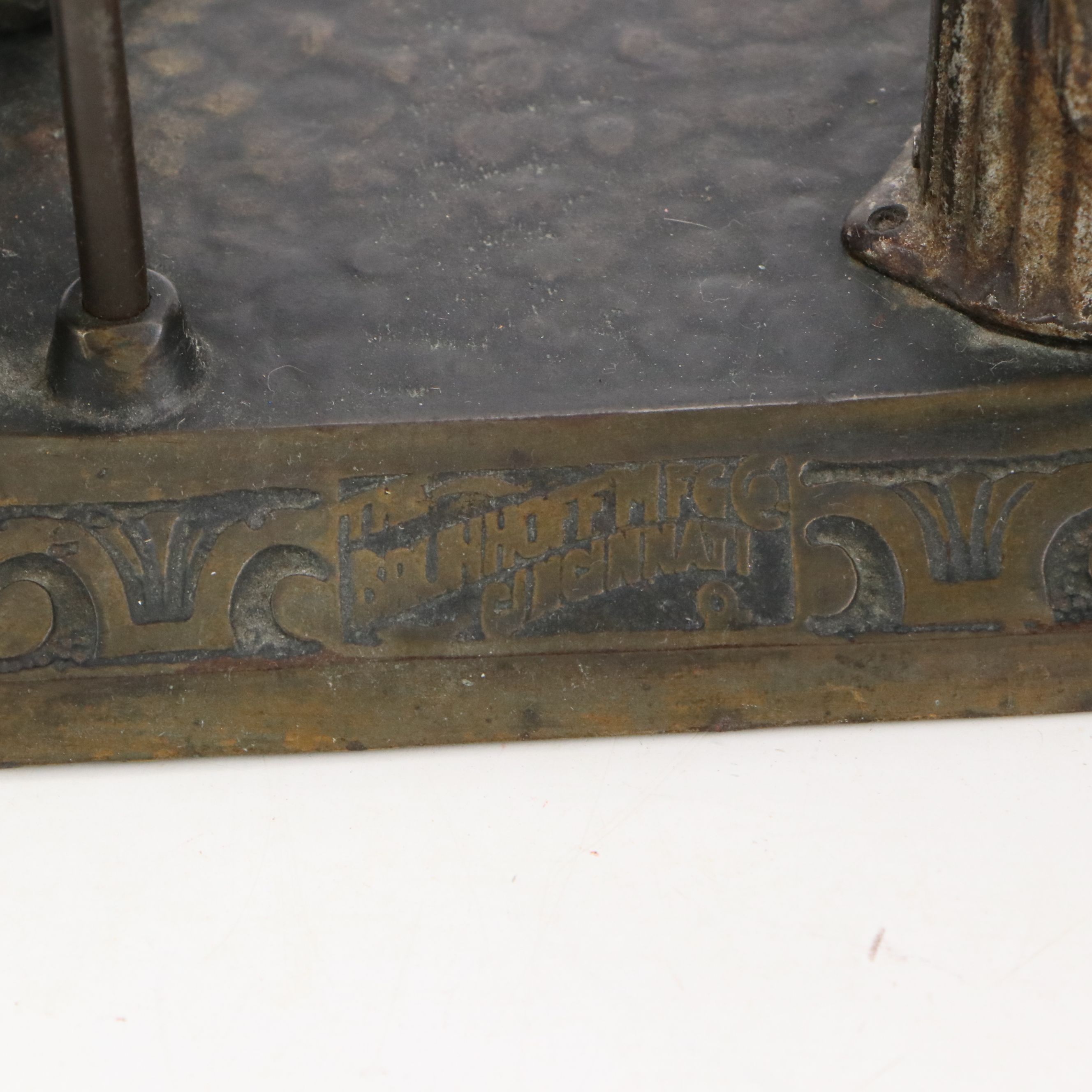 Brunhoff Manufacturing Co. Cigar Cutter and Oil Lamp, Late 19th/Early 20th C.