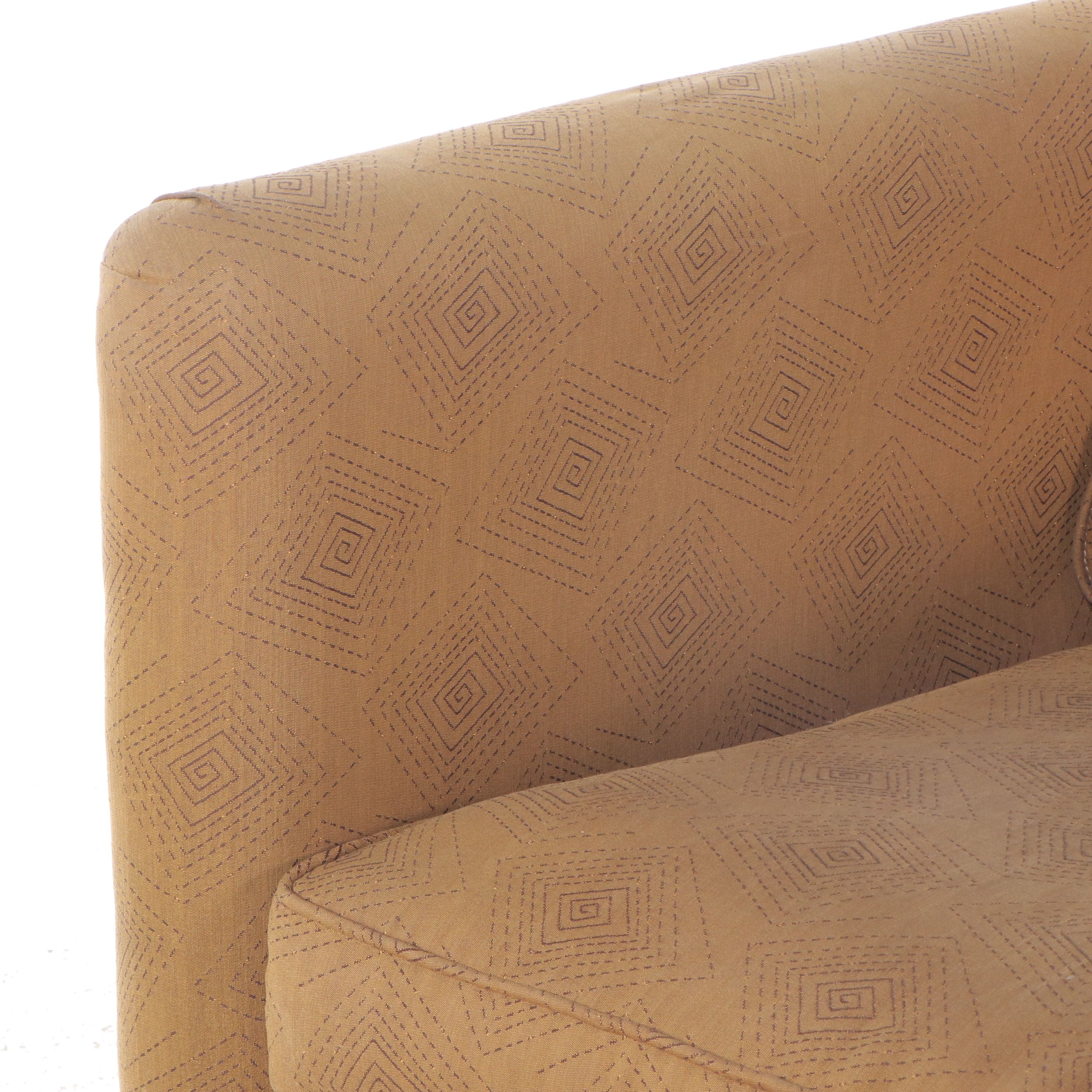 Pair of Thayer Coggin Upholstered Swivel Lounge Chairs, Mid to Late 20th Century