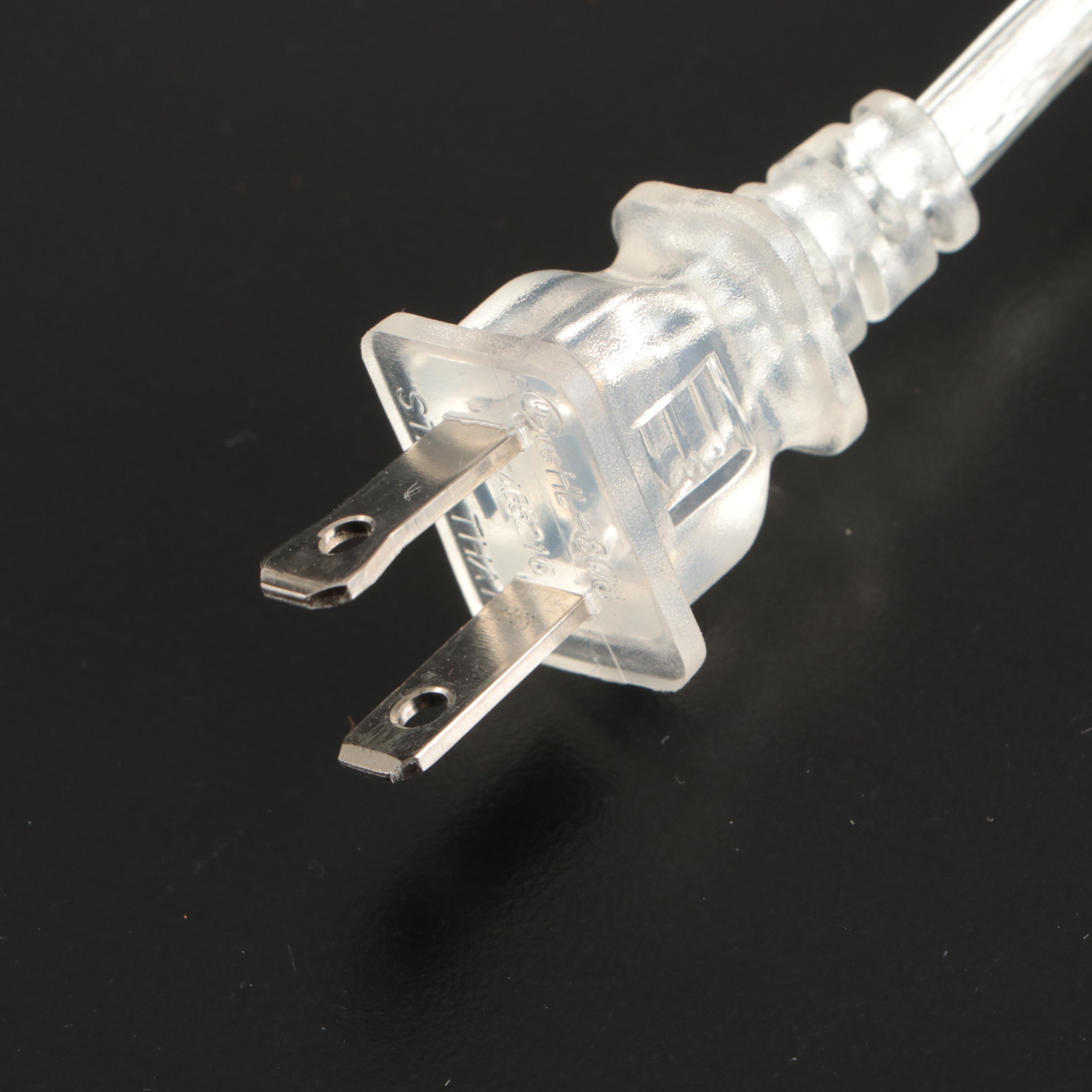 Coastal Ceramic Striped Lamps with Linen Drum Shades