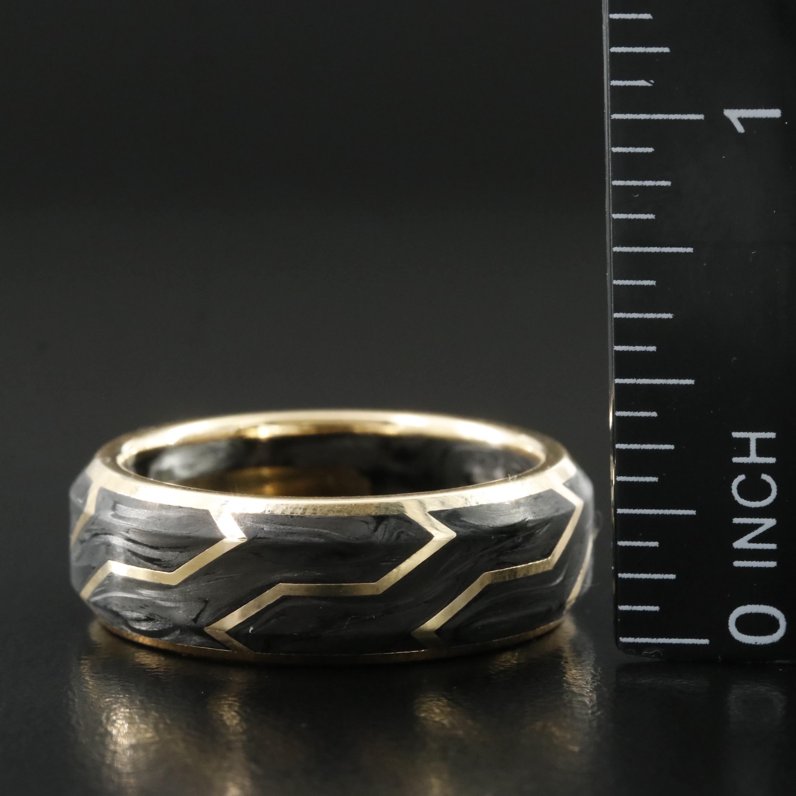 David Yurman 18K Forged Carbon Band