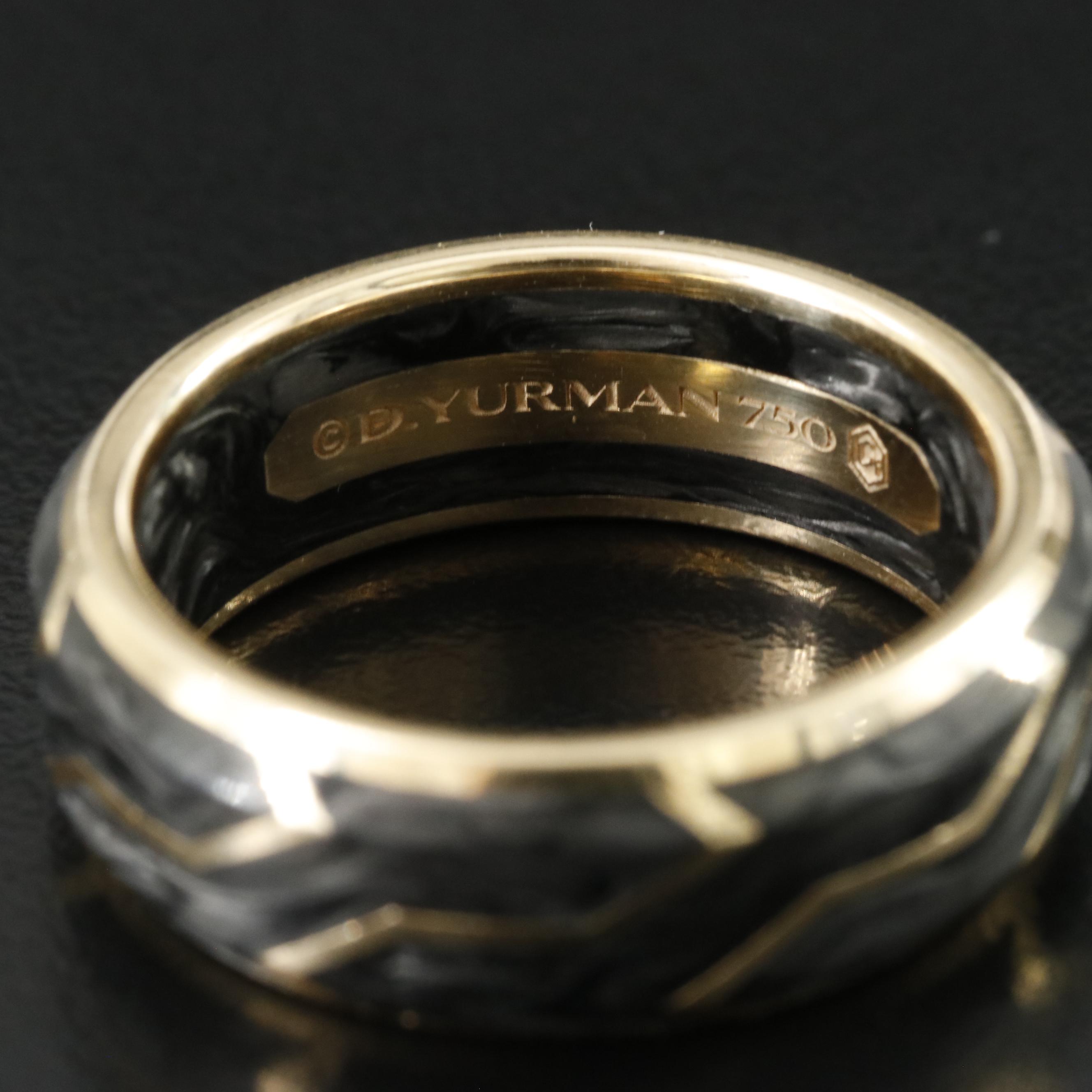 David Yurman 18K Forged Carbon Band