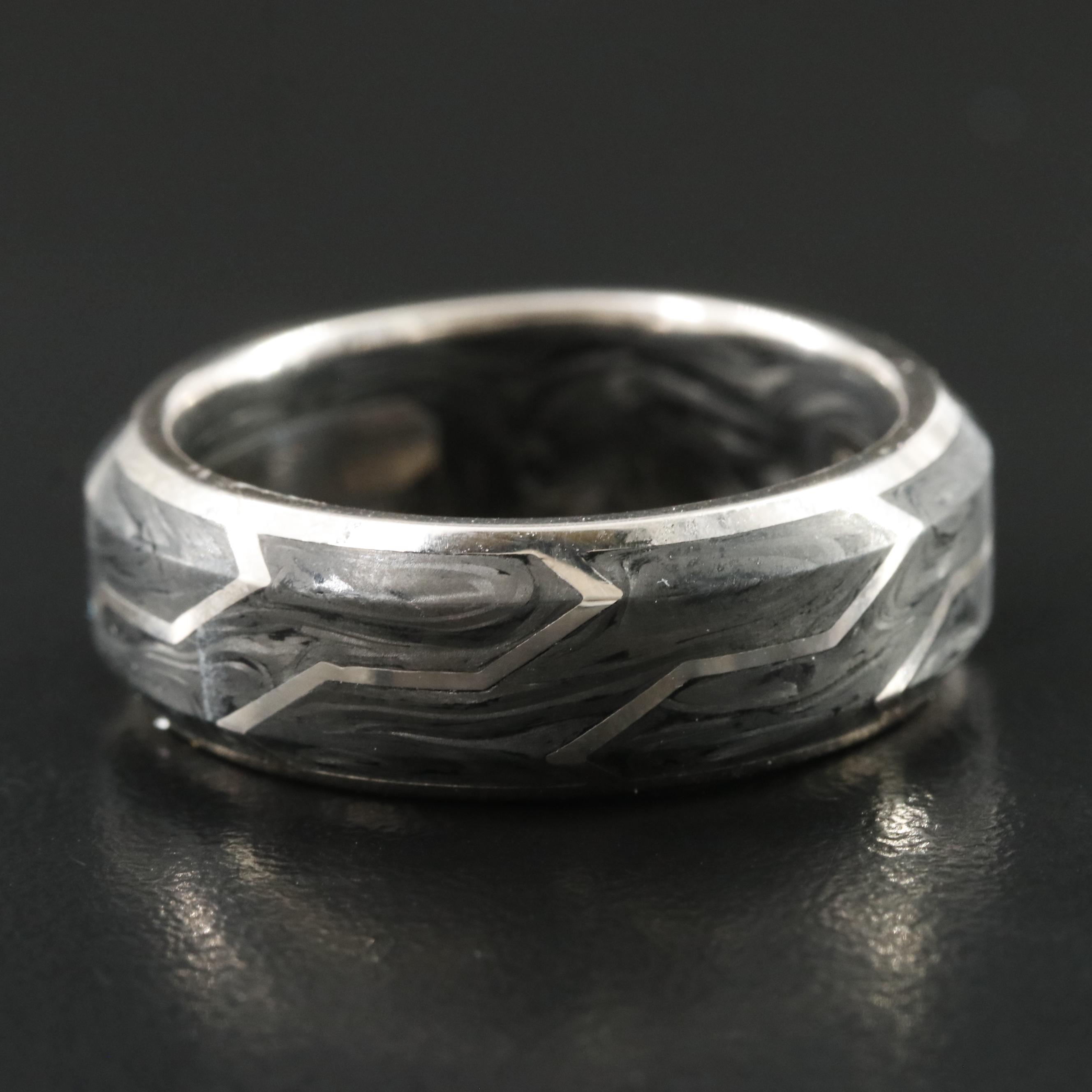 David Yurman 18K Forged Carbon Band