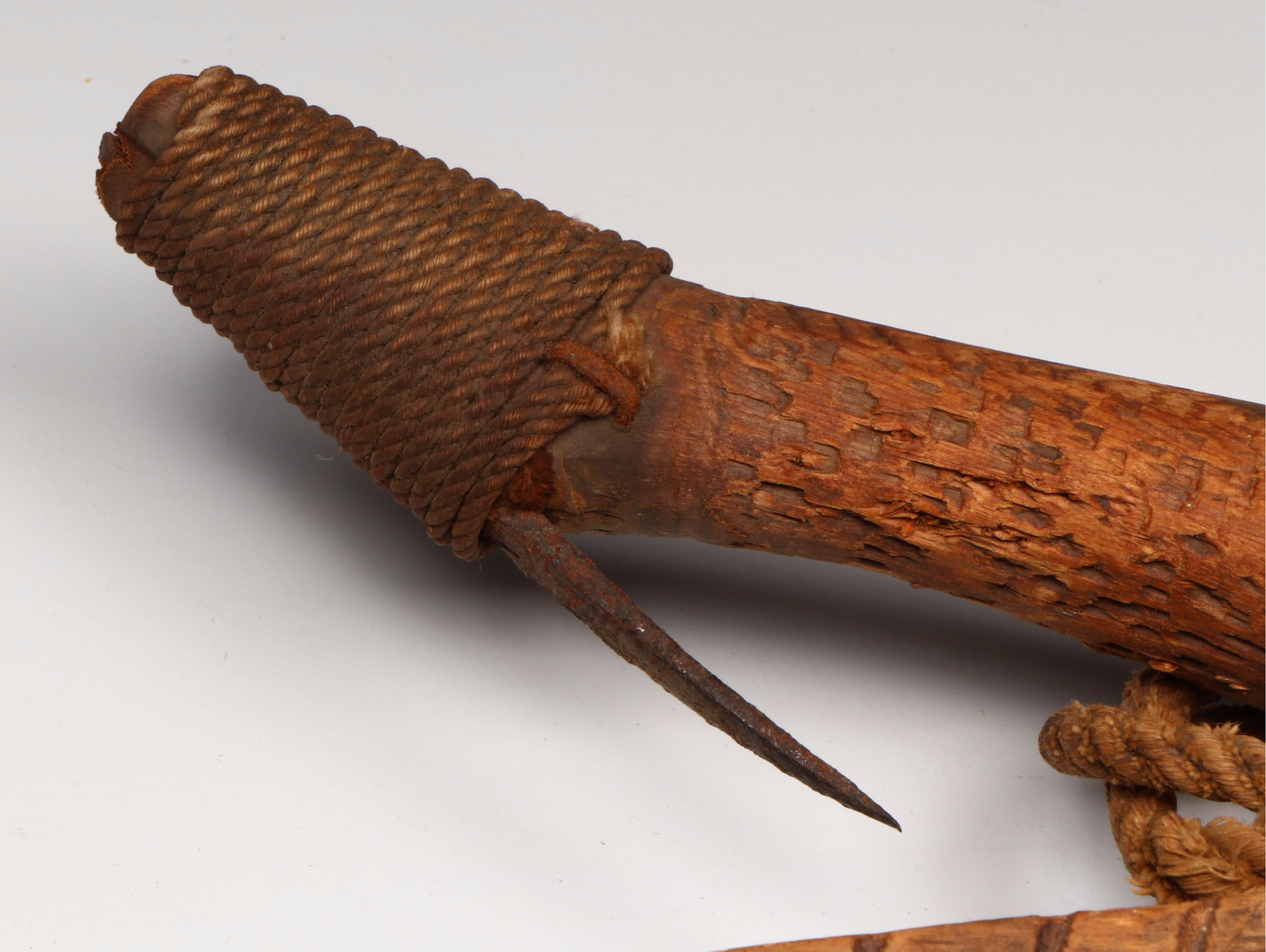 Indigenous Pacific Northwest Hand-Carved Wood Halibut Hooks