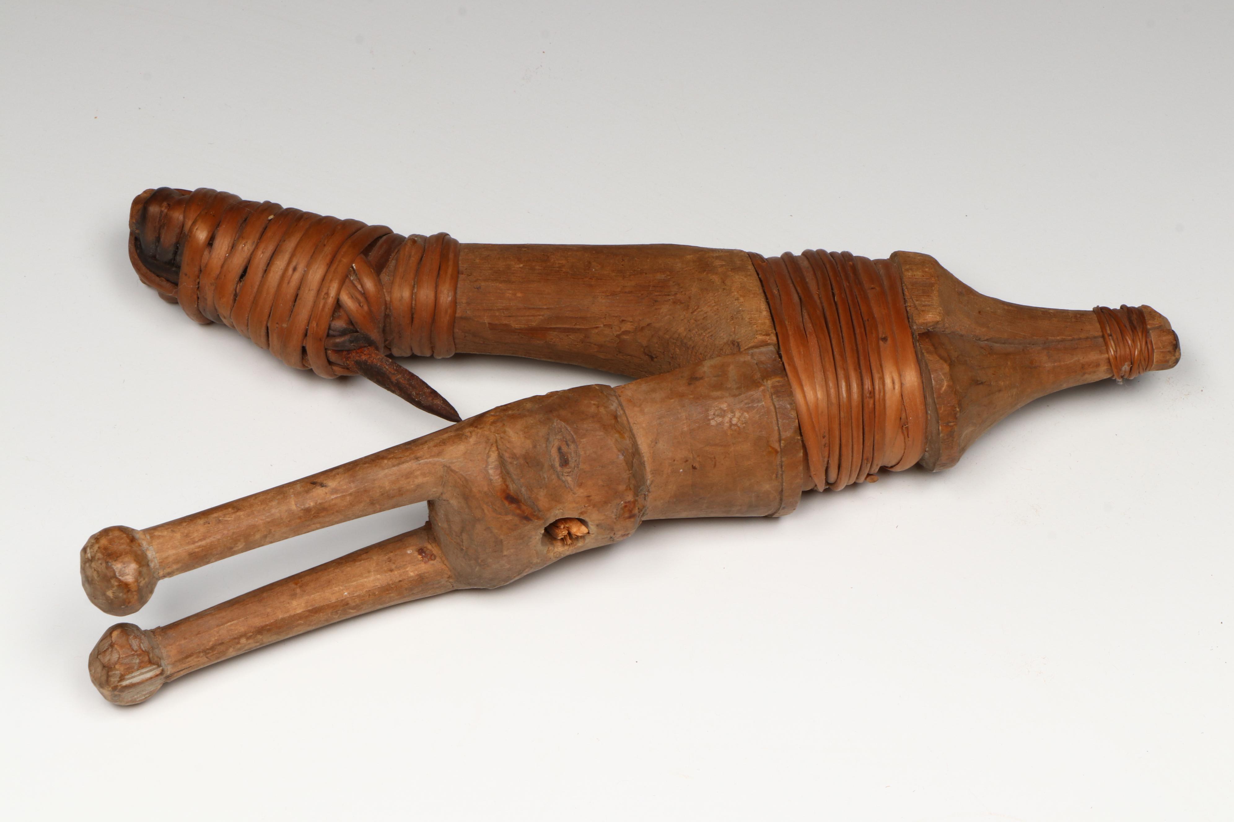 Indigenous Pacific Northwest Hand-Carved Wood Halibut Hooks