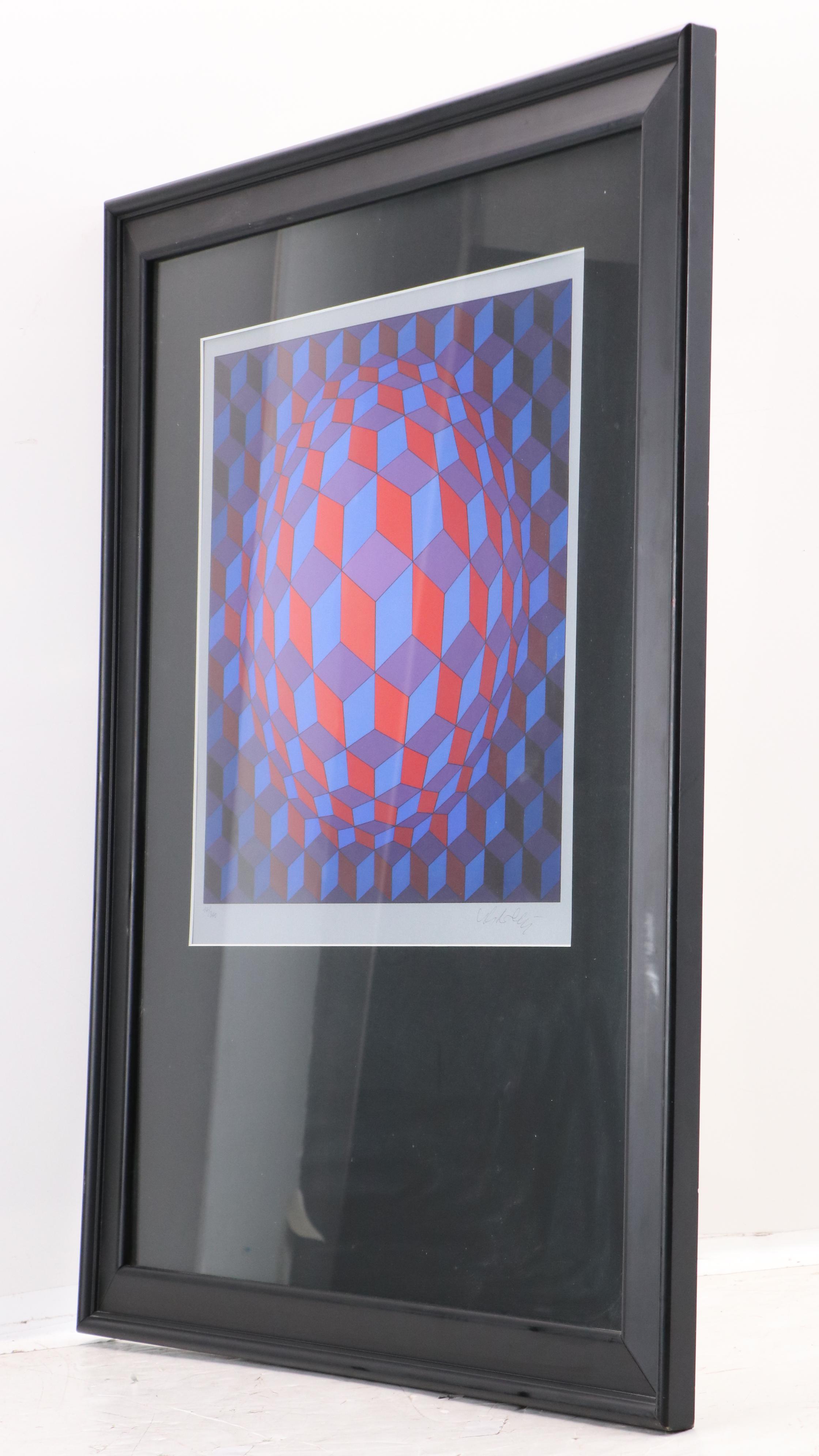 Victor Vasarely Serigraph "Cheyt-Rond," 1974