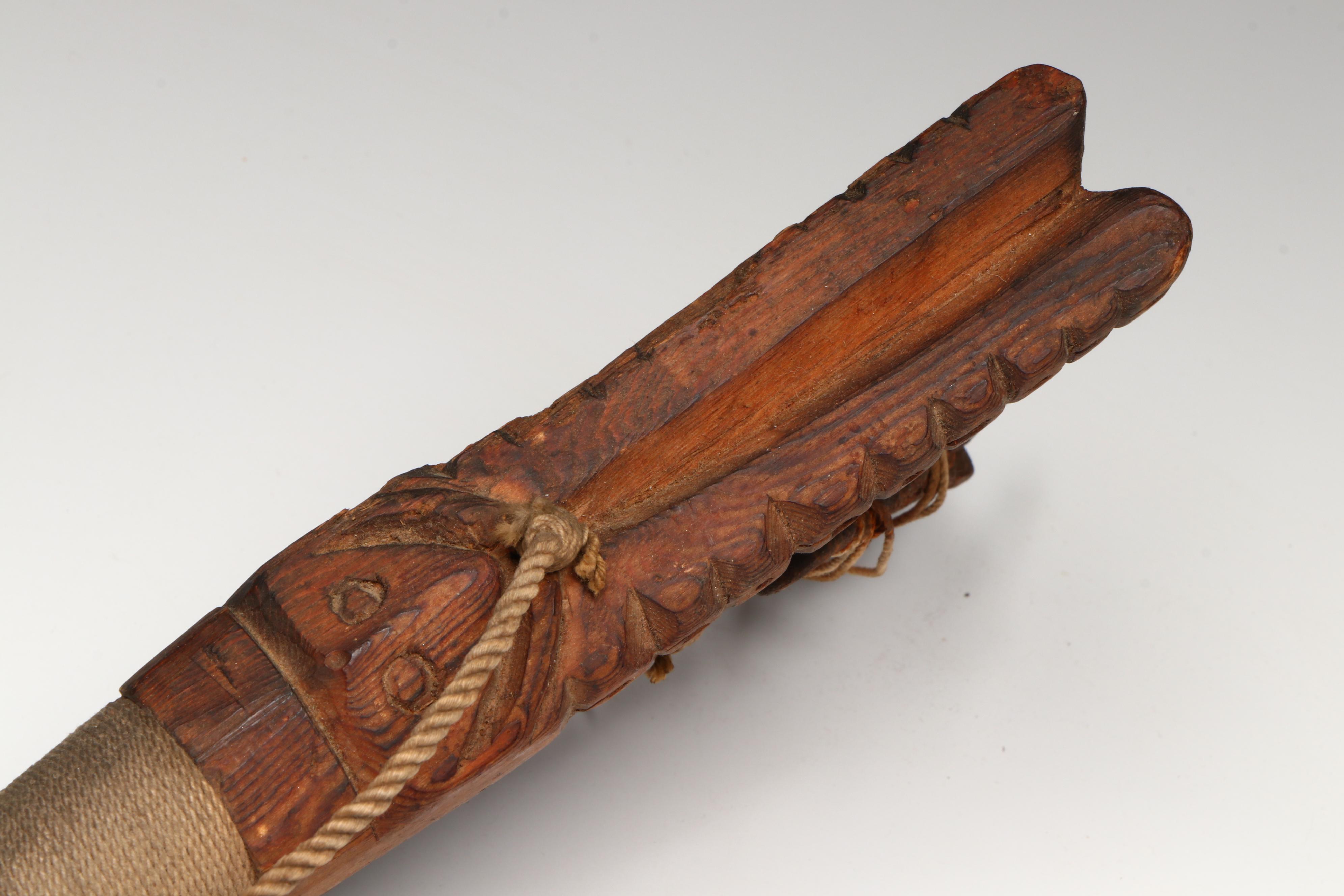 Indigenous Pacific Northwest Hand-Carved Wood Halibut Hooks