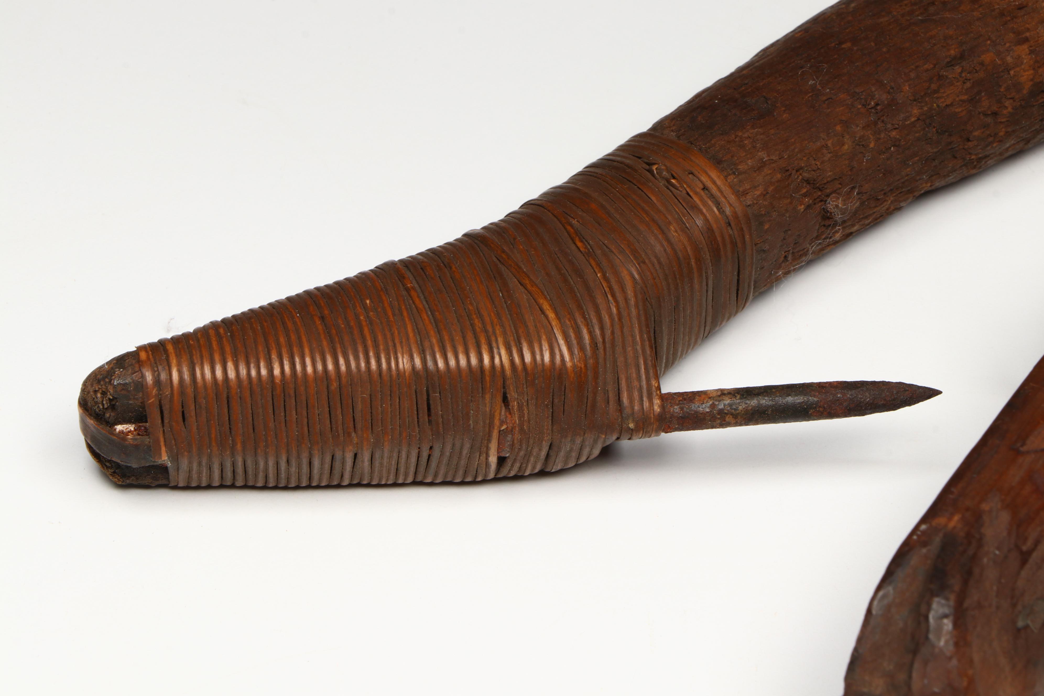 Indigenous Pacific Northwest Hand-Carved Wood Halibut Hooks