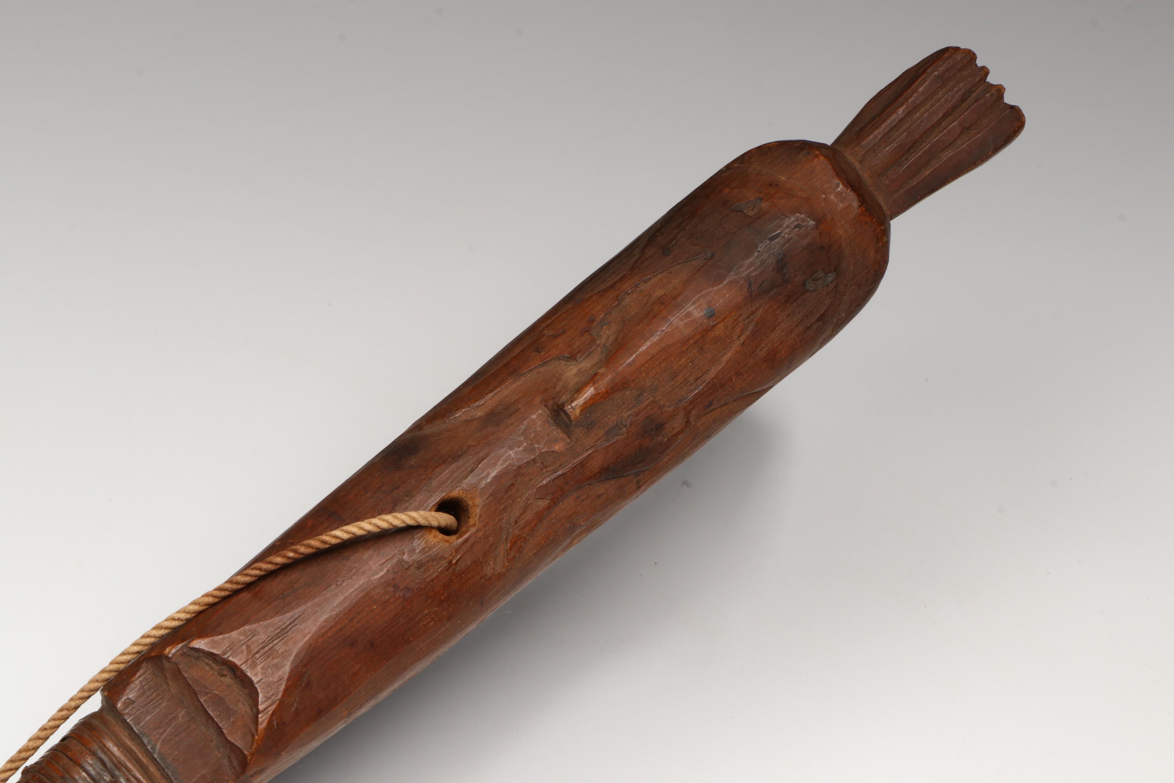 Indigenous Pacific Northwest Hand-Carved Wood Halibut Hooks