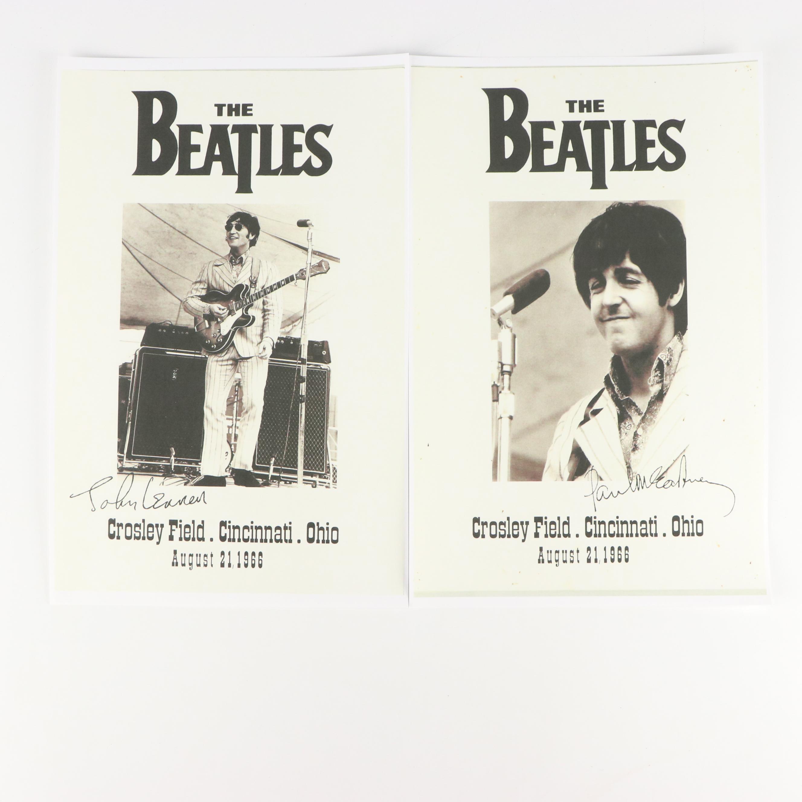 The Beatles Crosley Field Cincinnati Concert Reproduction Posters