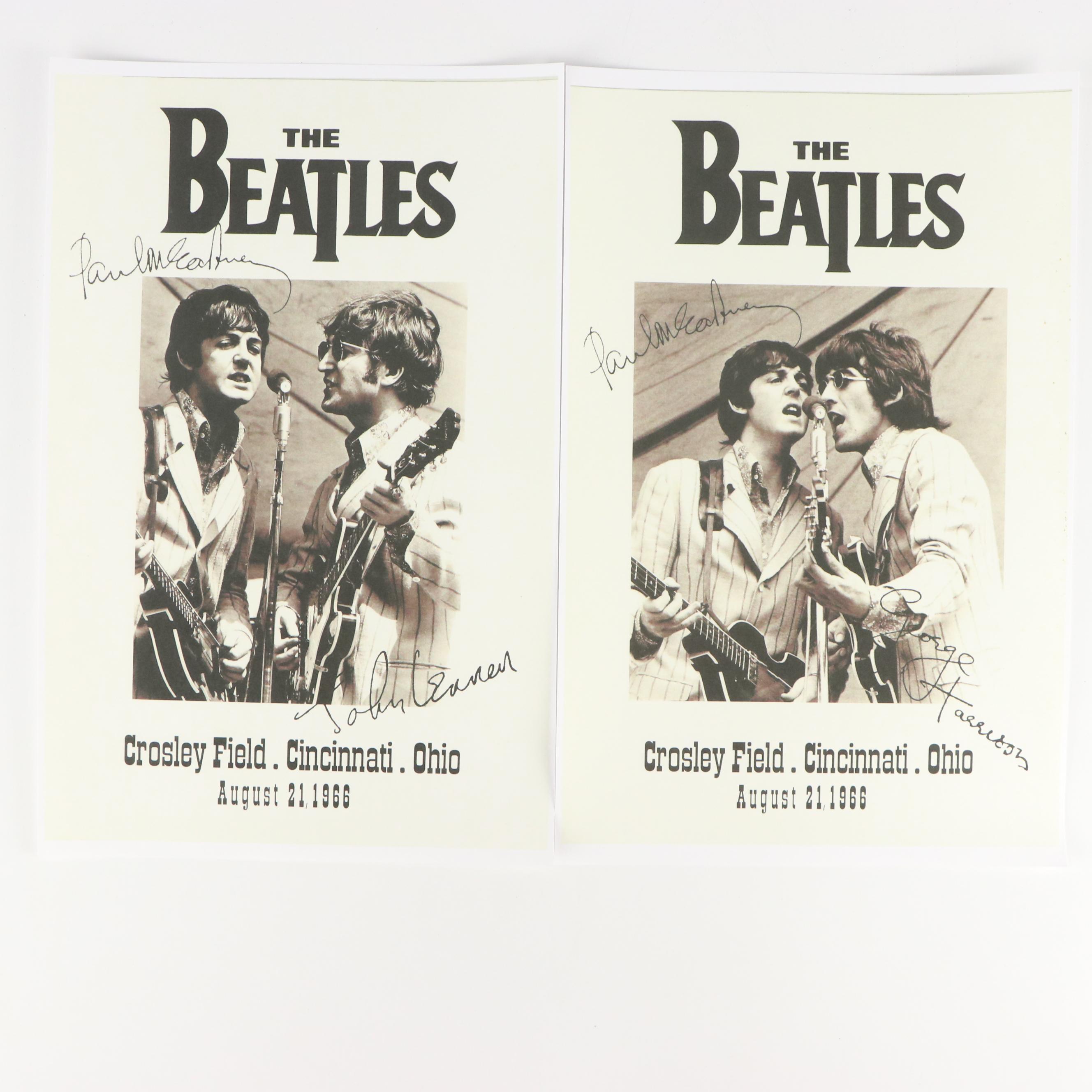 The Beatles Crosley Field Cincinnati Concert Reproduction Posters