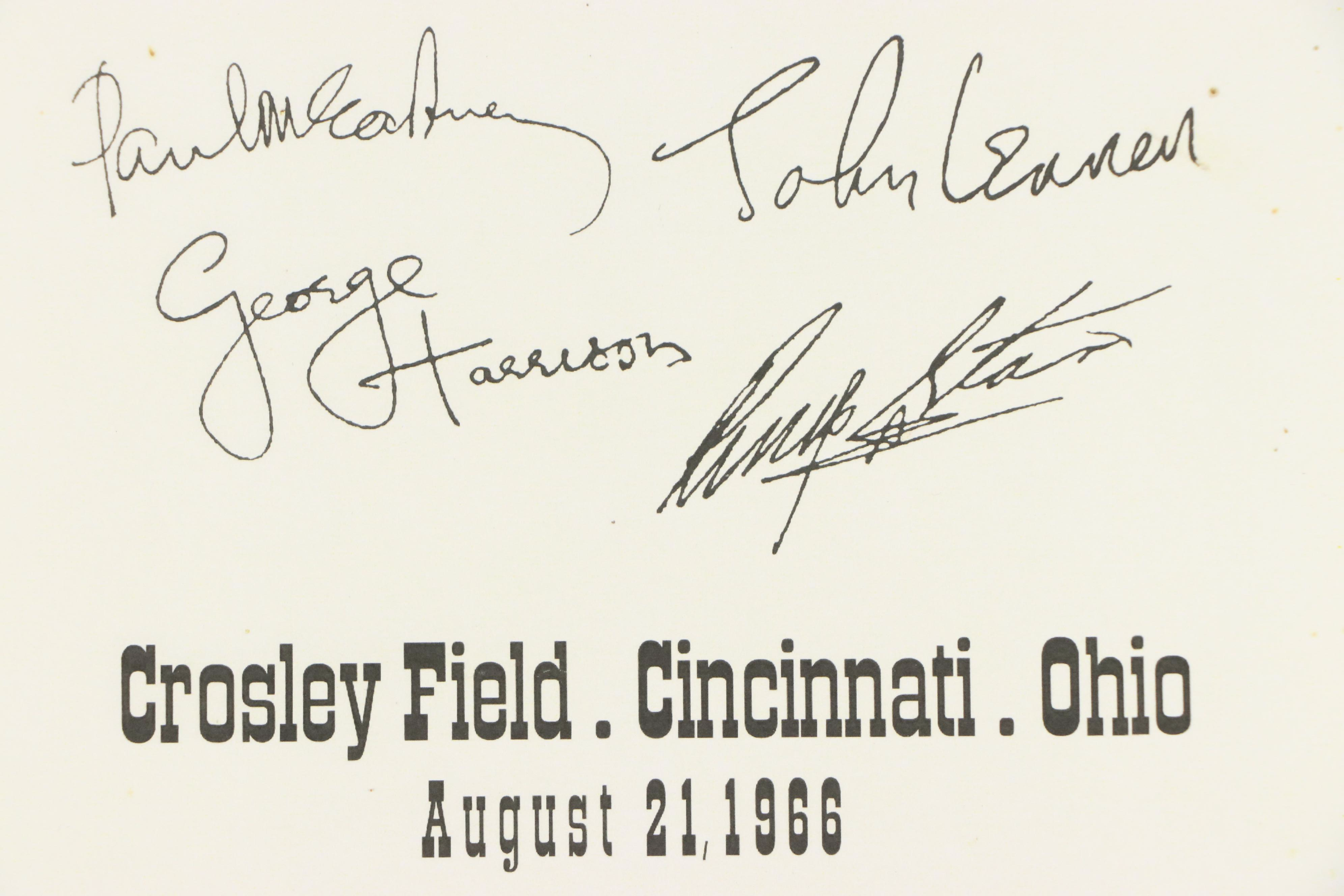 The Beatles Crosley Field Cincinnati Concert Reproduction Posters