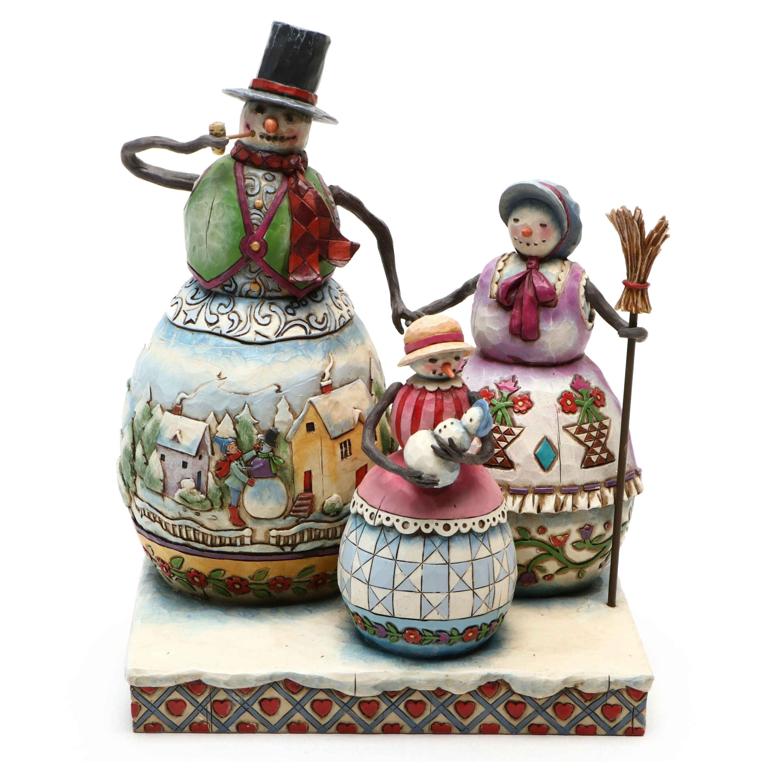 Jim Shore "Warm Hearts on Frosty Days" Snow People Figure