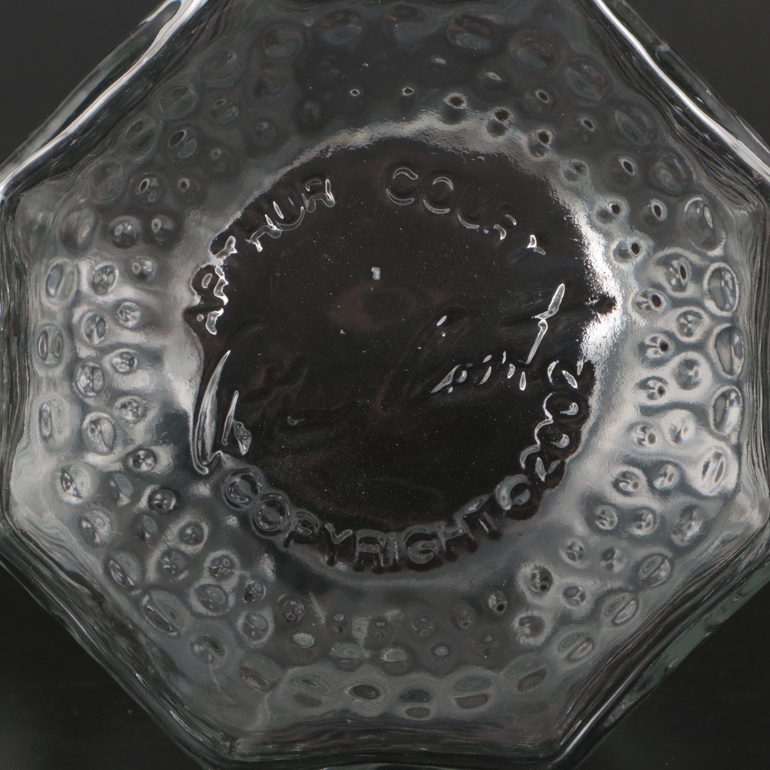 Arthur Court Metal Grapevine and Glass Food Storage Set, Early 21st C.