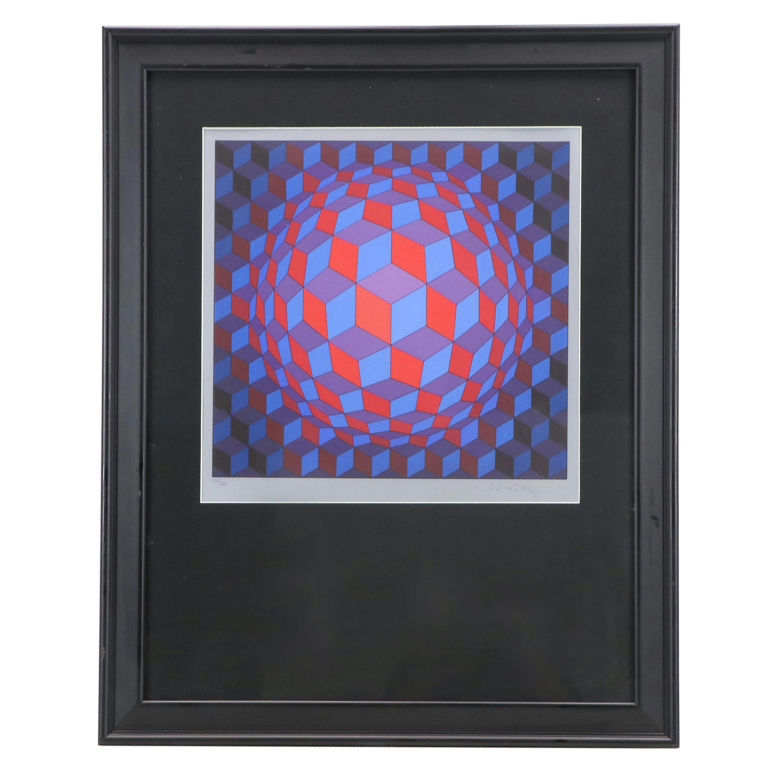 Victor Vasarely Serigraph "Cheyt-Rond," 1974