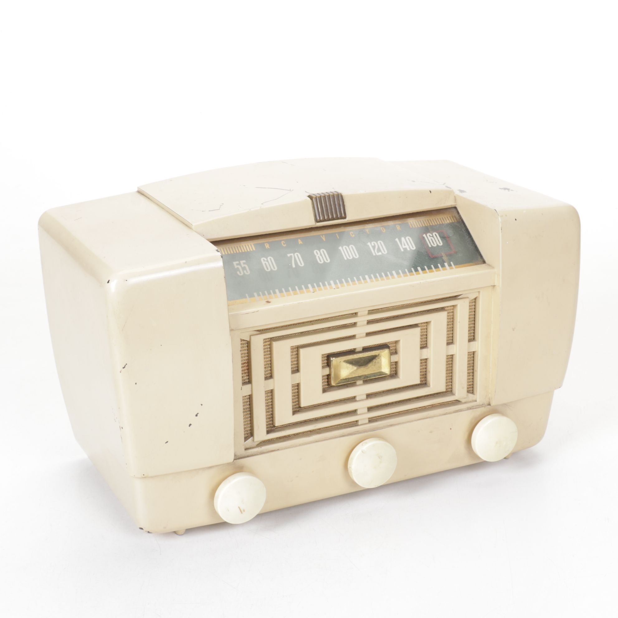 Crosley & RCA Victor AM/FM Desk Radios, Mid-20th Century