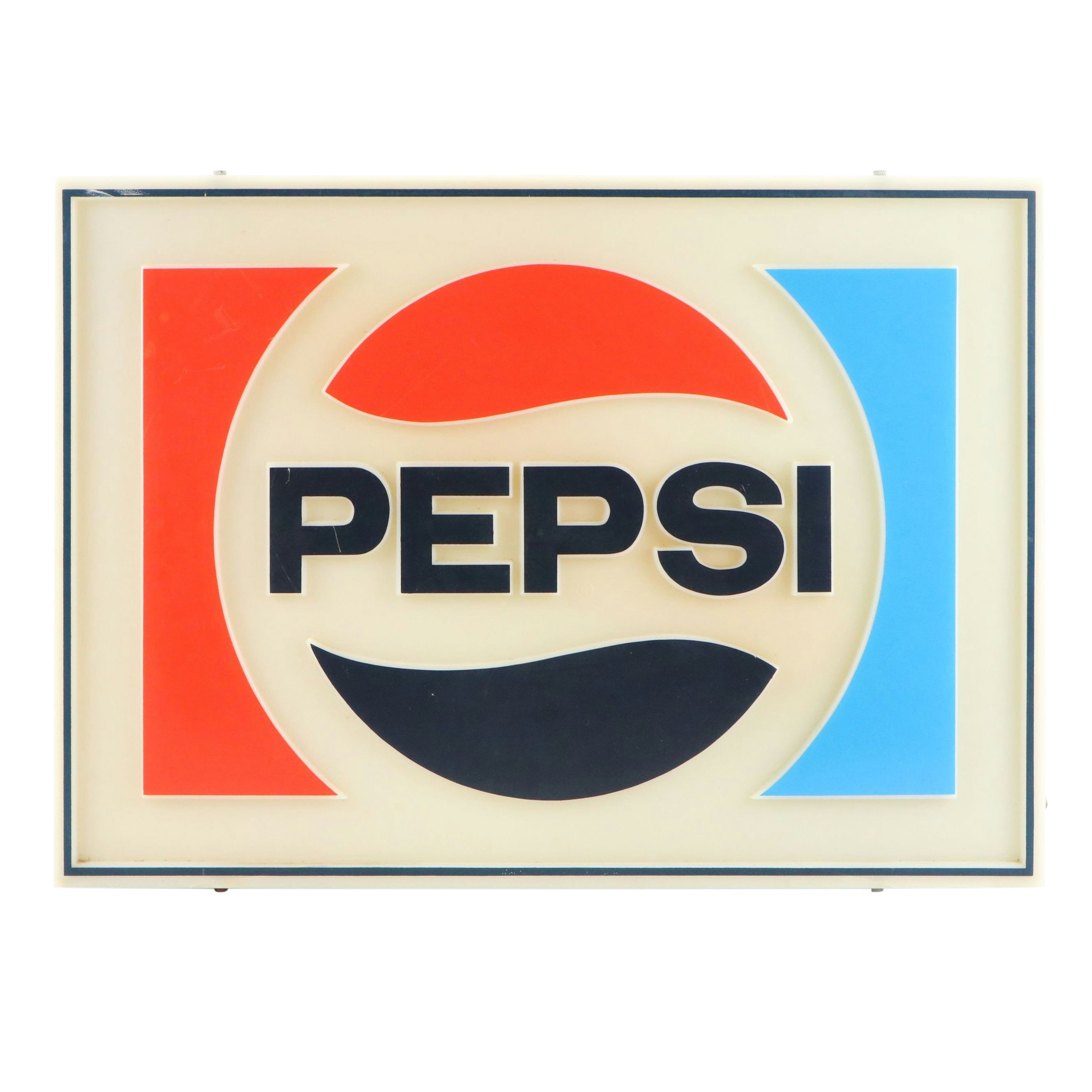 Pepsi Illuminated Advertising Sign, Late 20th Century