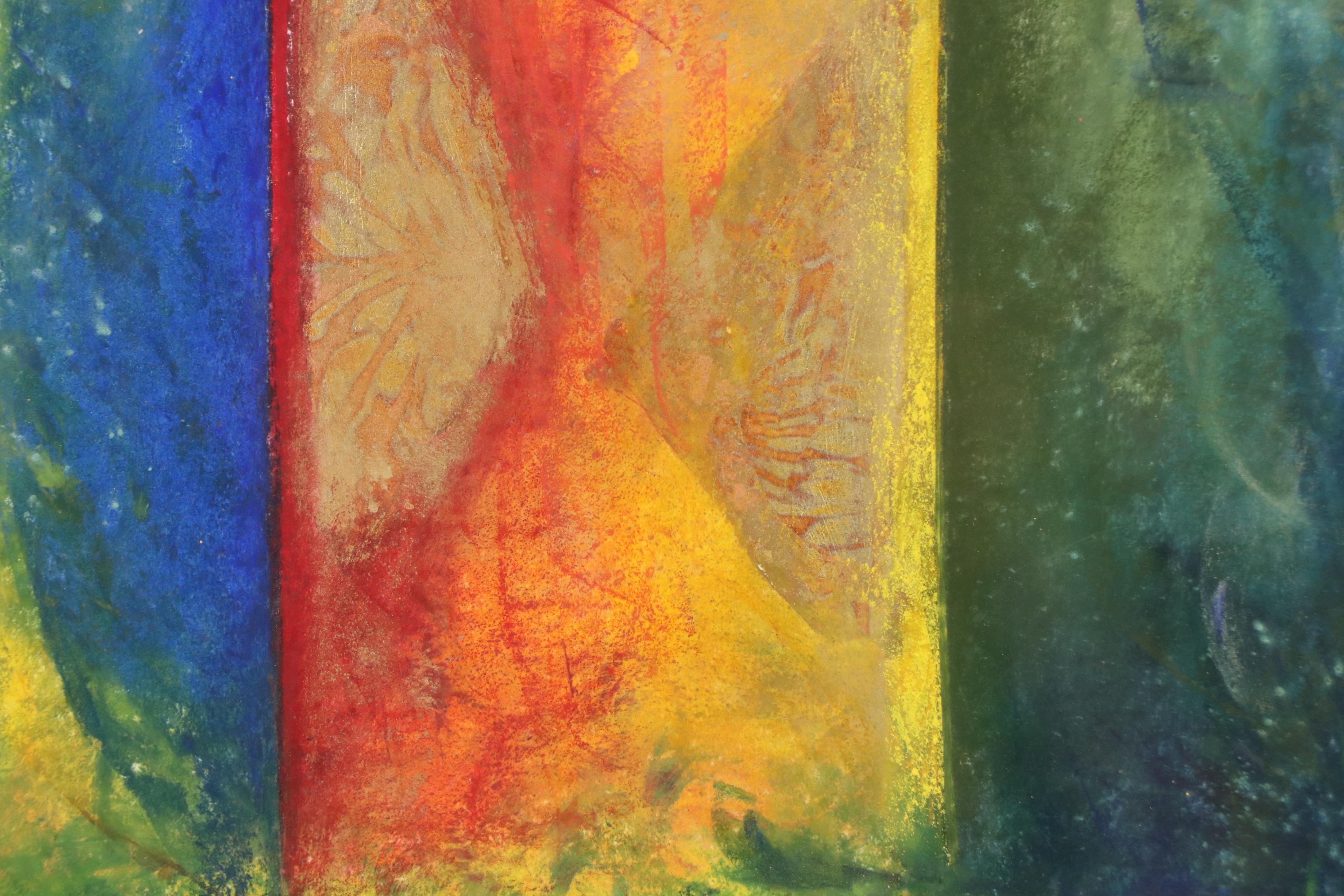 Kati Roberts Modern Mixed Media Painting, 21st Century