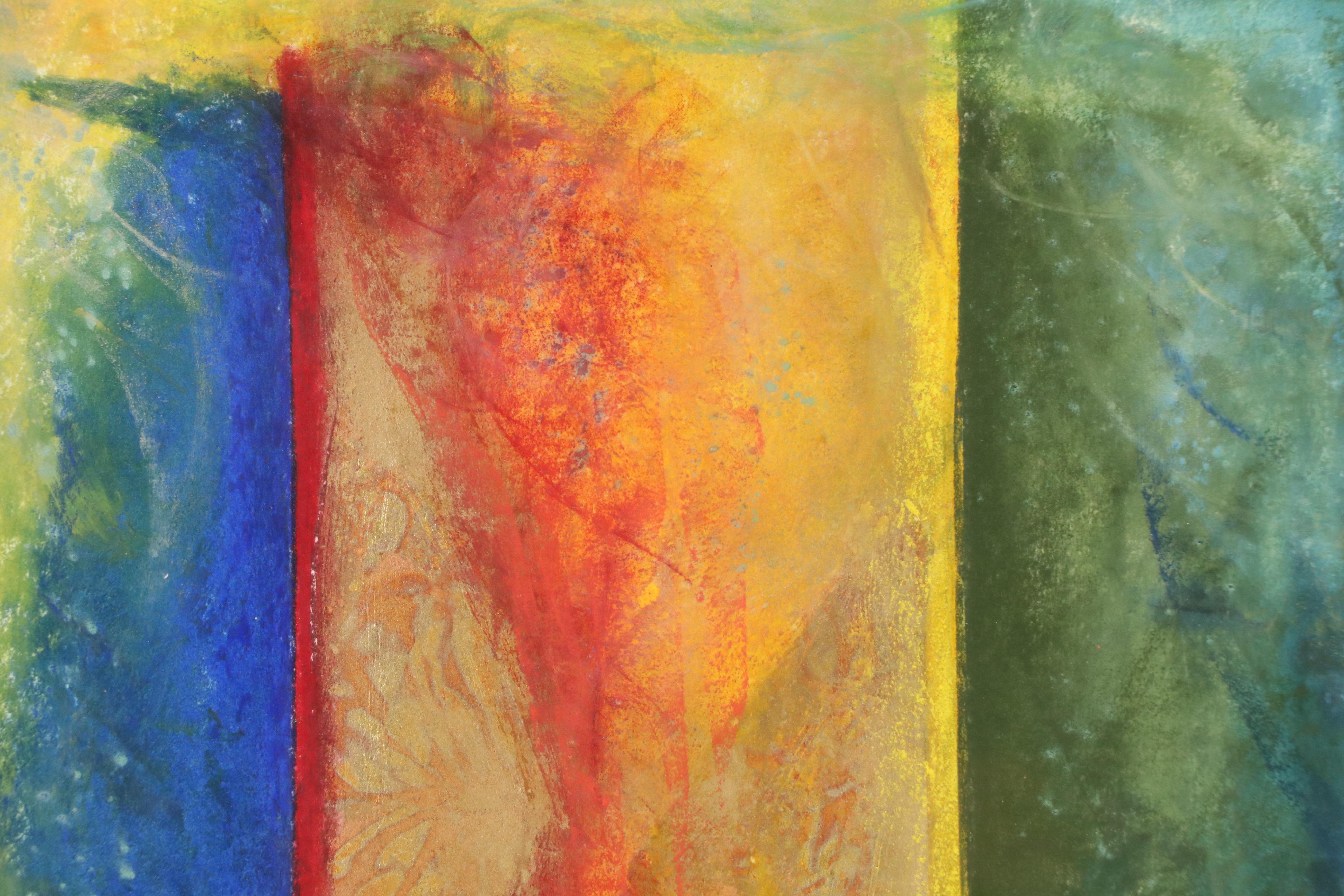 Kati Roberts Modern Mixed Media Painting, 21st Century