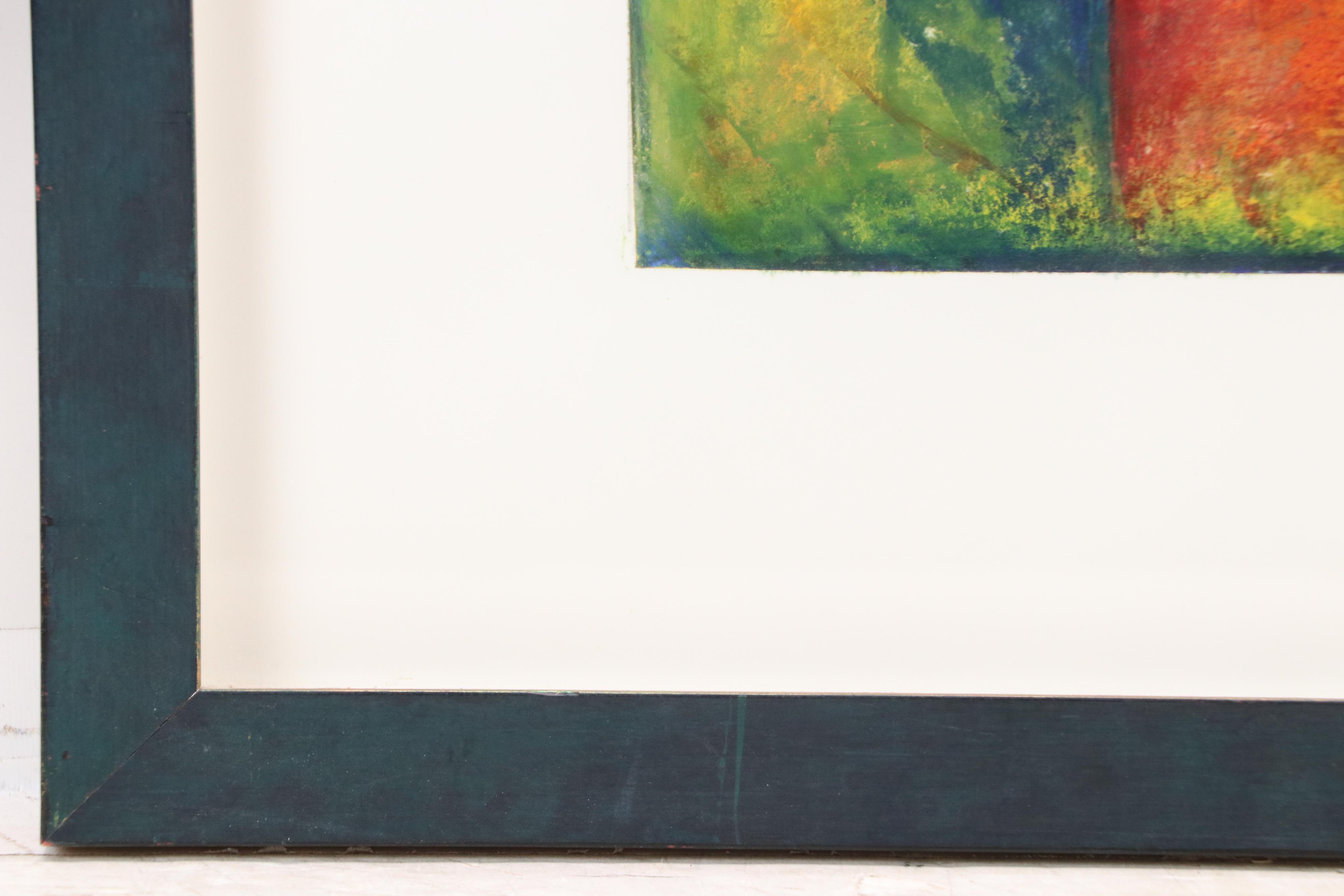 Kati Roberts Modern Mixed Media Painting, 21st Century