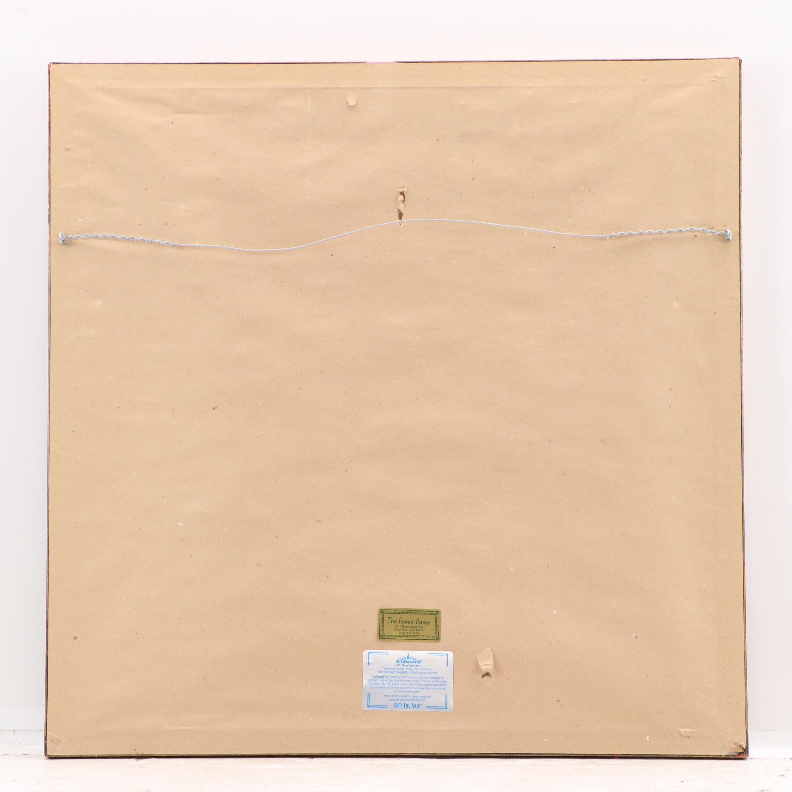 Kati Roberts Modern Mixed Media Painting, 21st Century