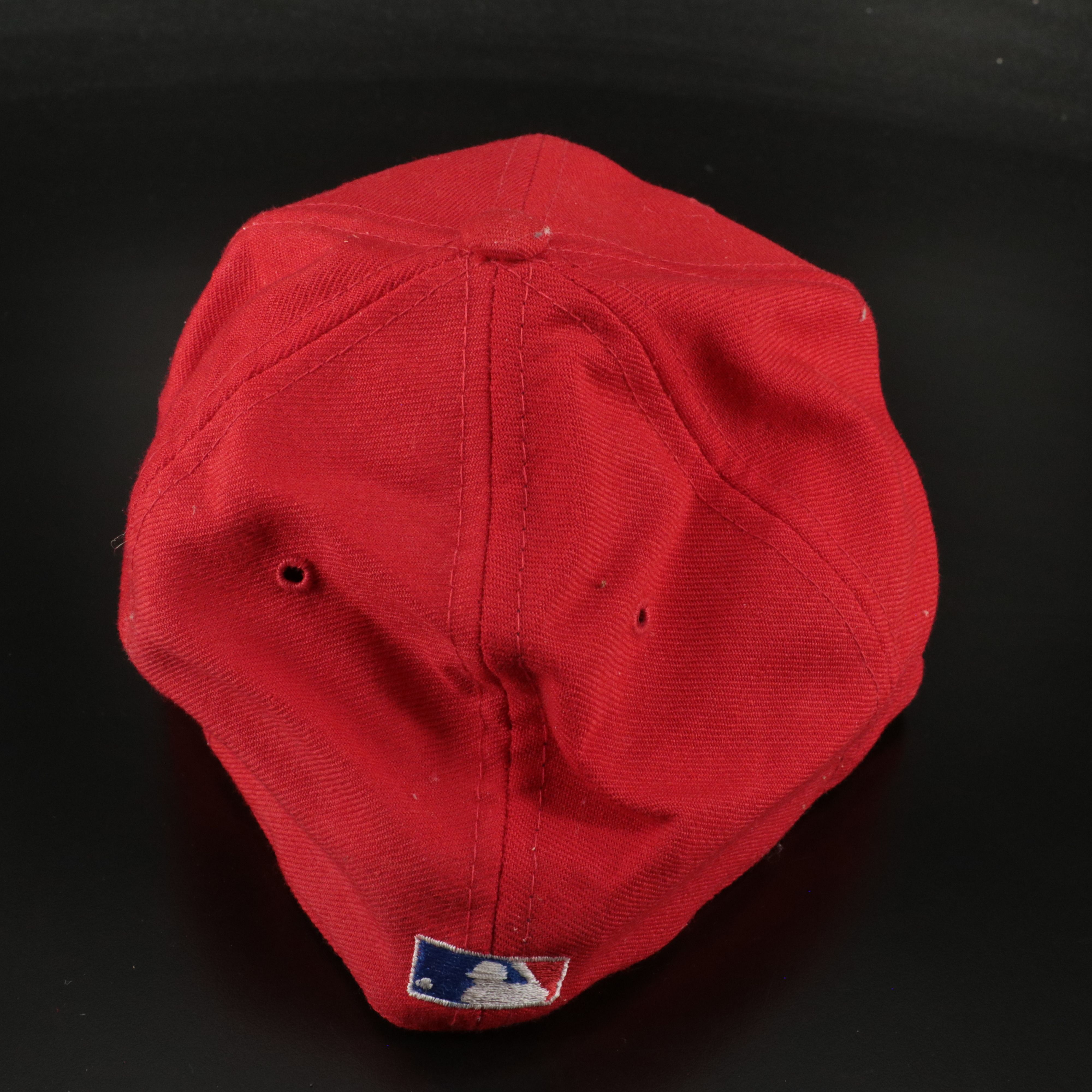 Barry Larkin Signed Hat with Chris Sabo and Ron Oester Signed Baseball