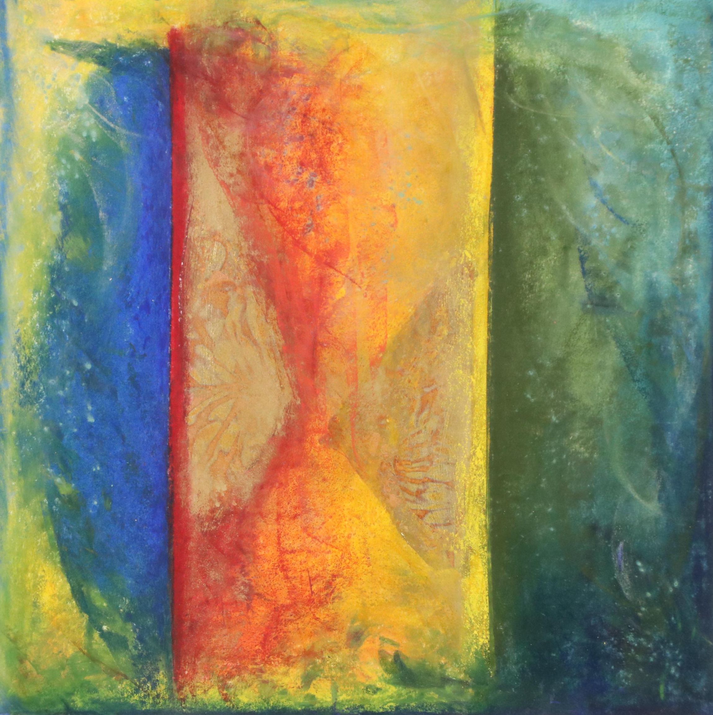 Kati Roberts Modern Mixed Media Painting, 21st Century