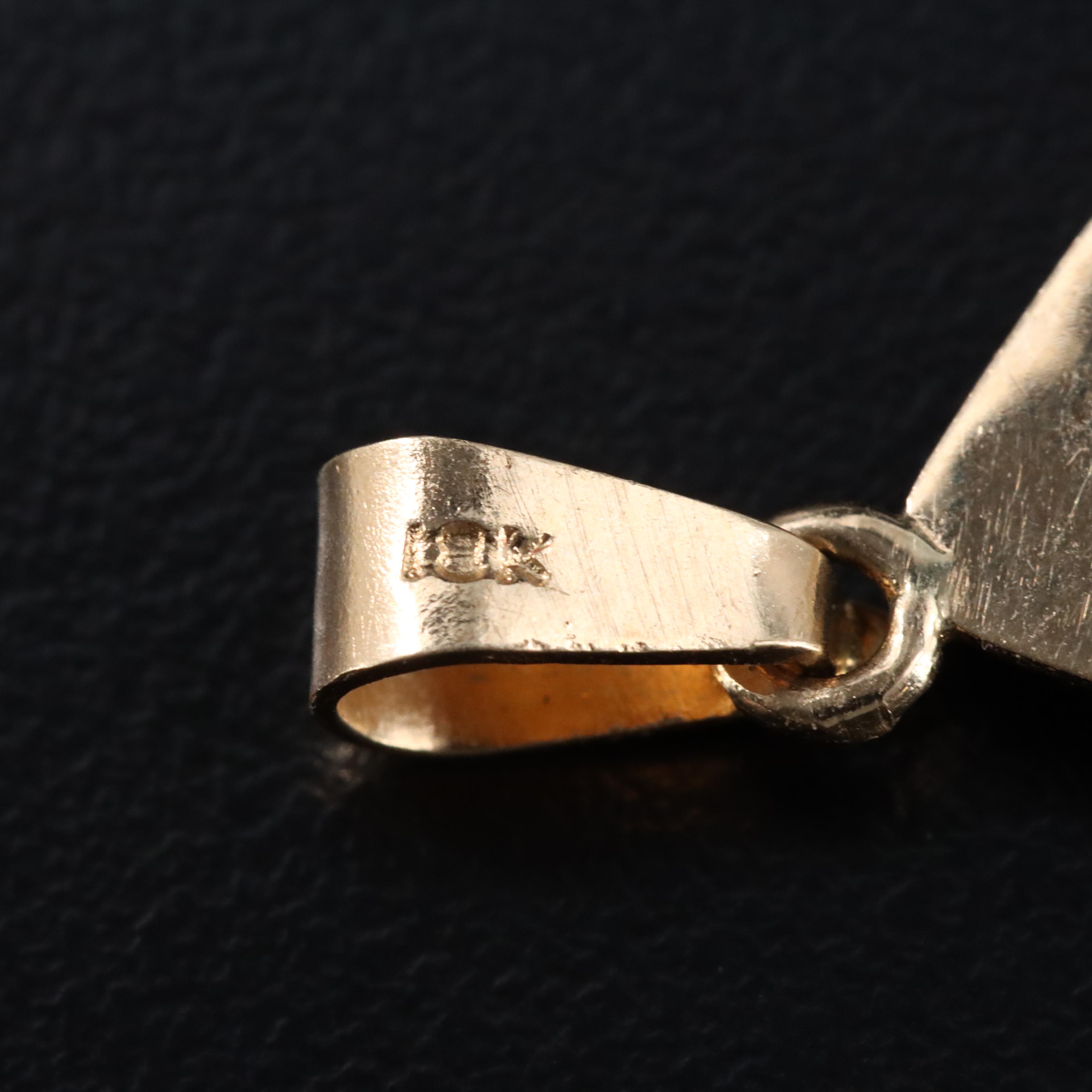 18K Emerald Bezel Pendant