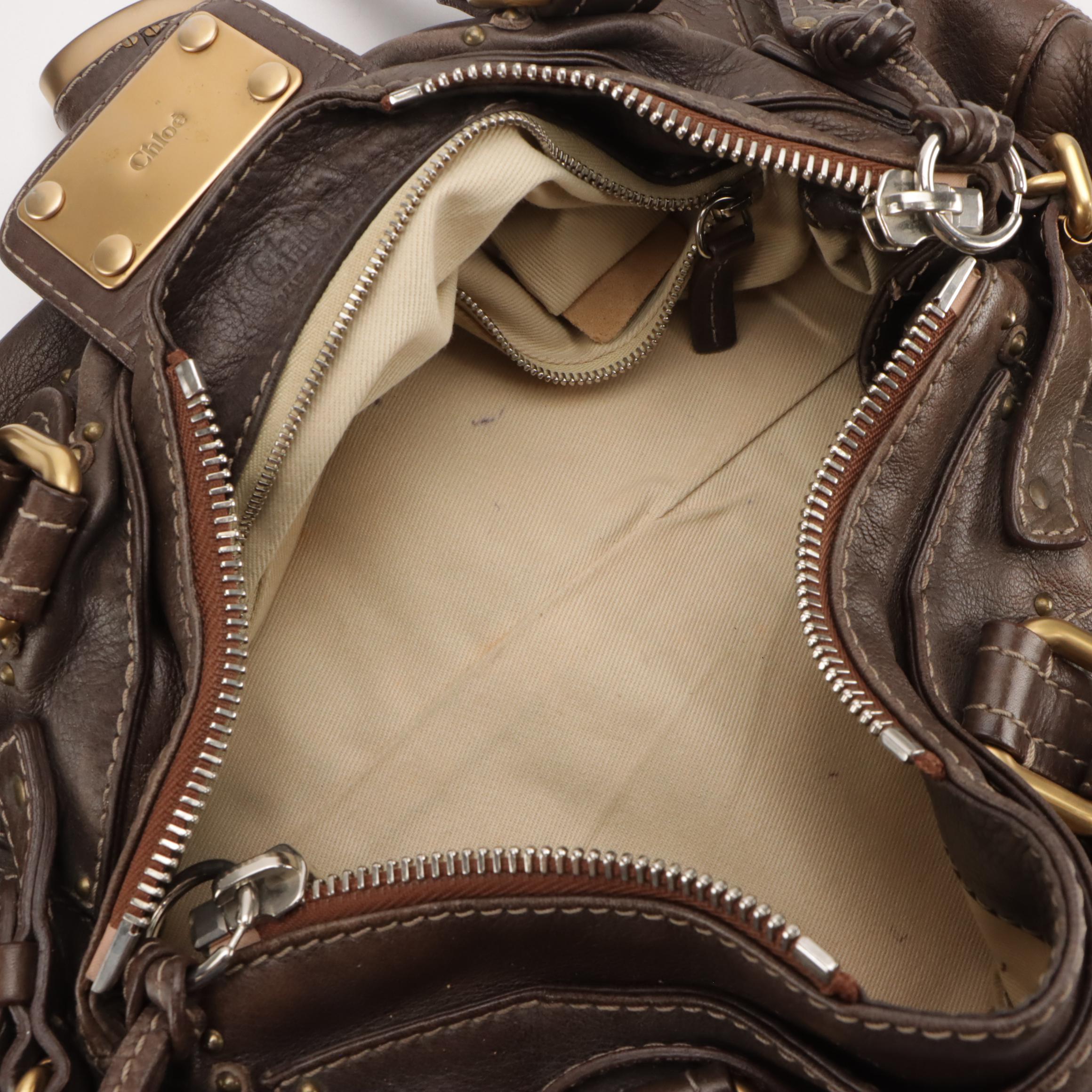 Chloé Paddington Shoulder Bag in Mocha Brown Leather