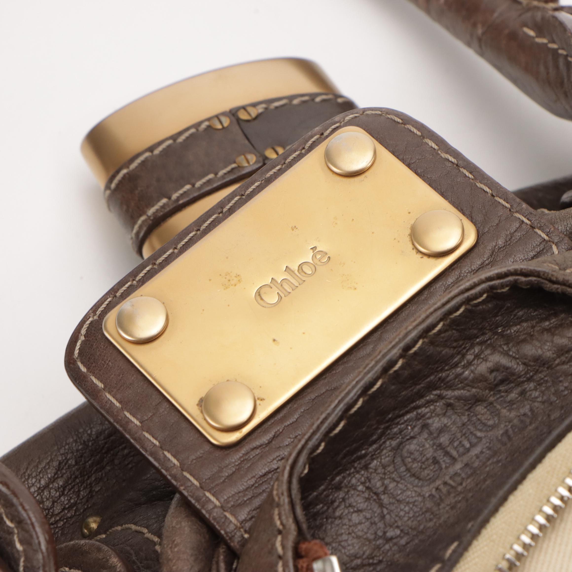 Chloé Paddington Shoulder Bag in Mocha Brown Leather