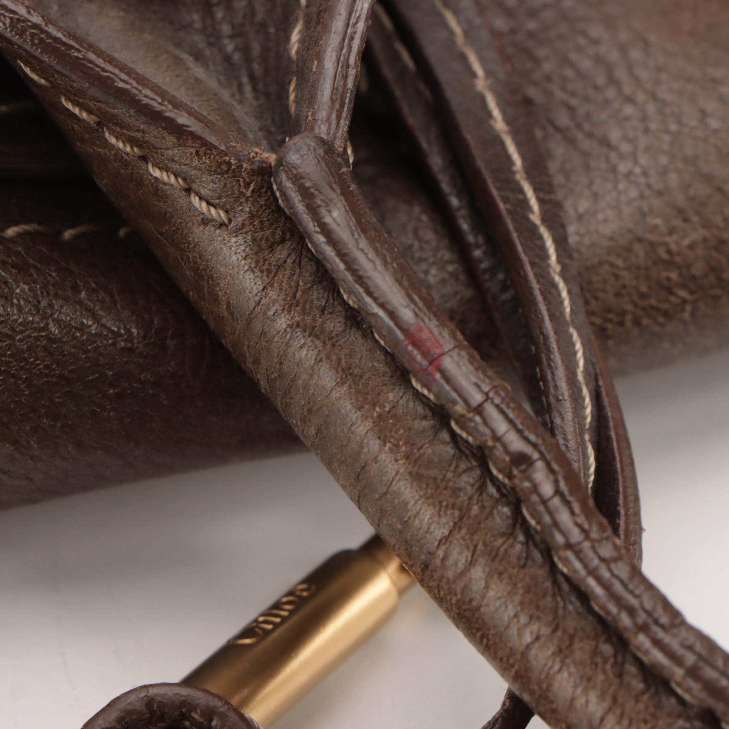 Chloé Paddington Shoulder Bag in Mocha Brown Leather