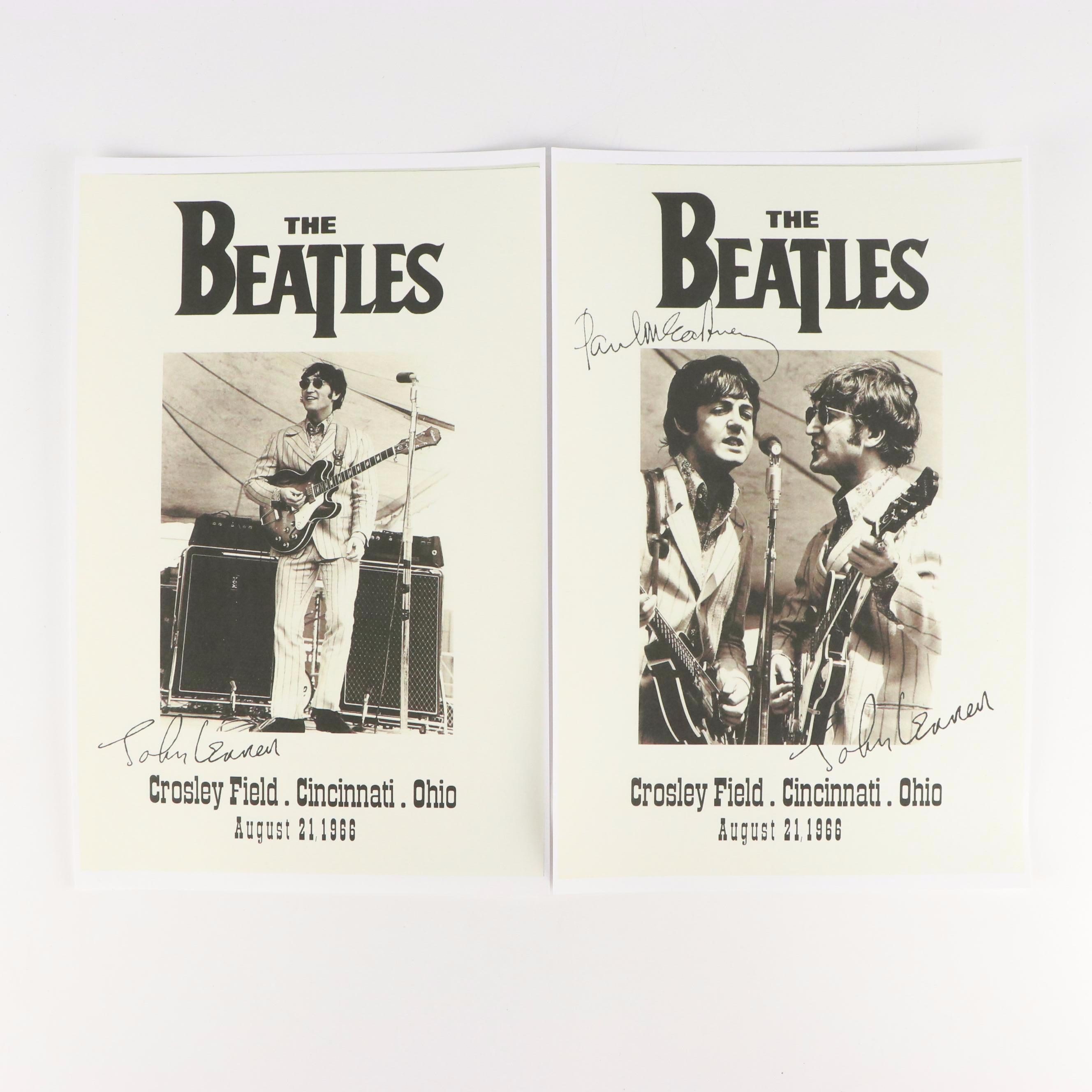 The Beatles Crosley Field Cincinnati Concert Reproduction Posters