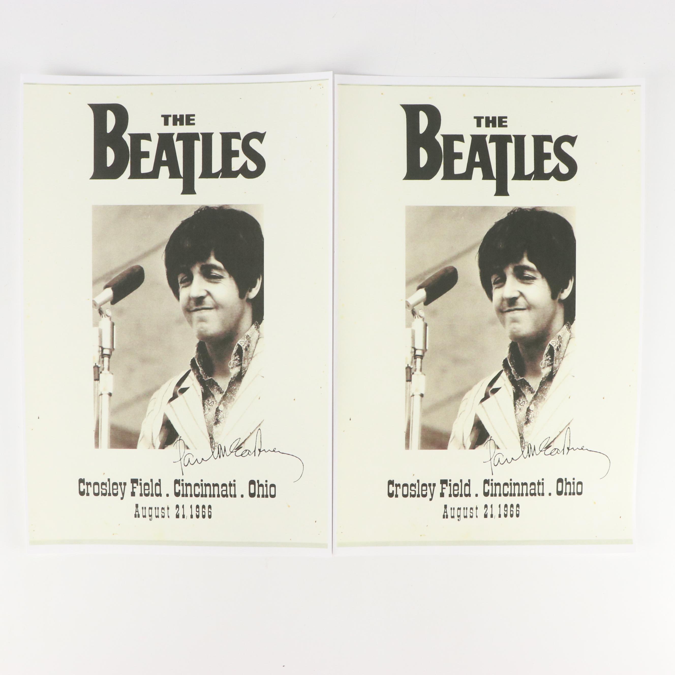 The Beatles Crosley Field Cincinnati Concert Reproduction Posters