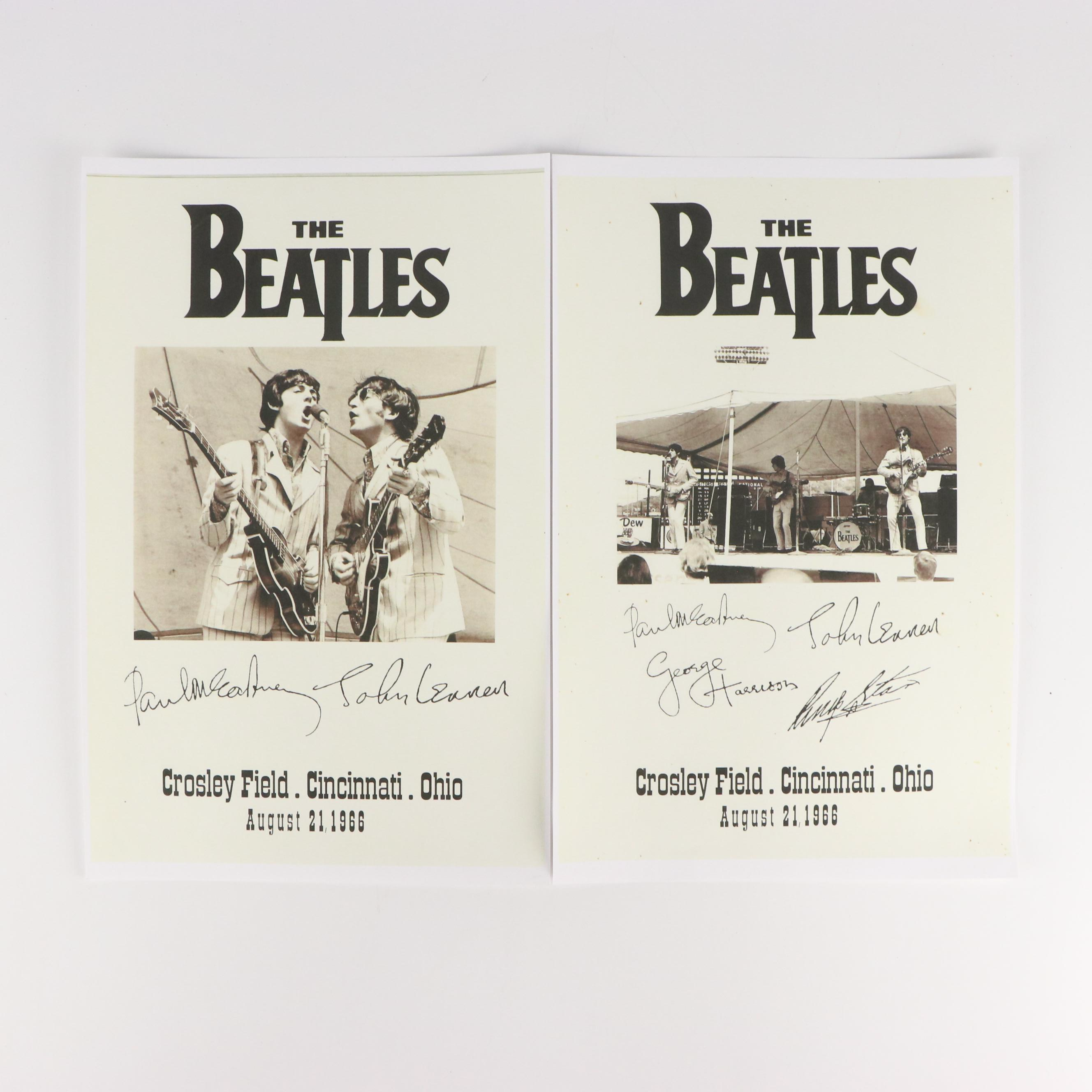 The Beatles Crosley Field Cincinnati Concert Reproduction Posters